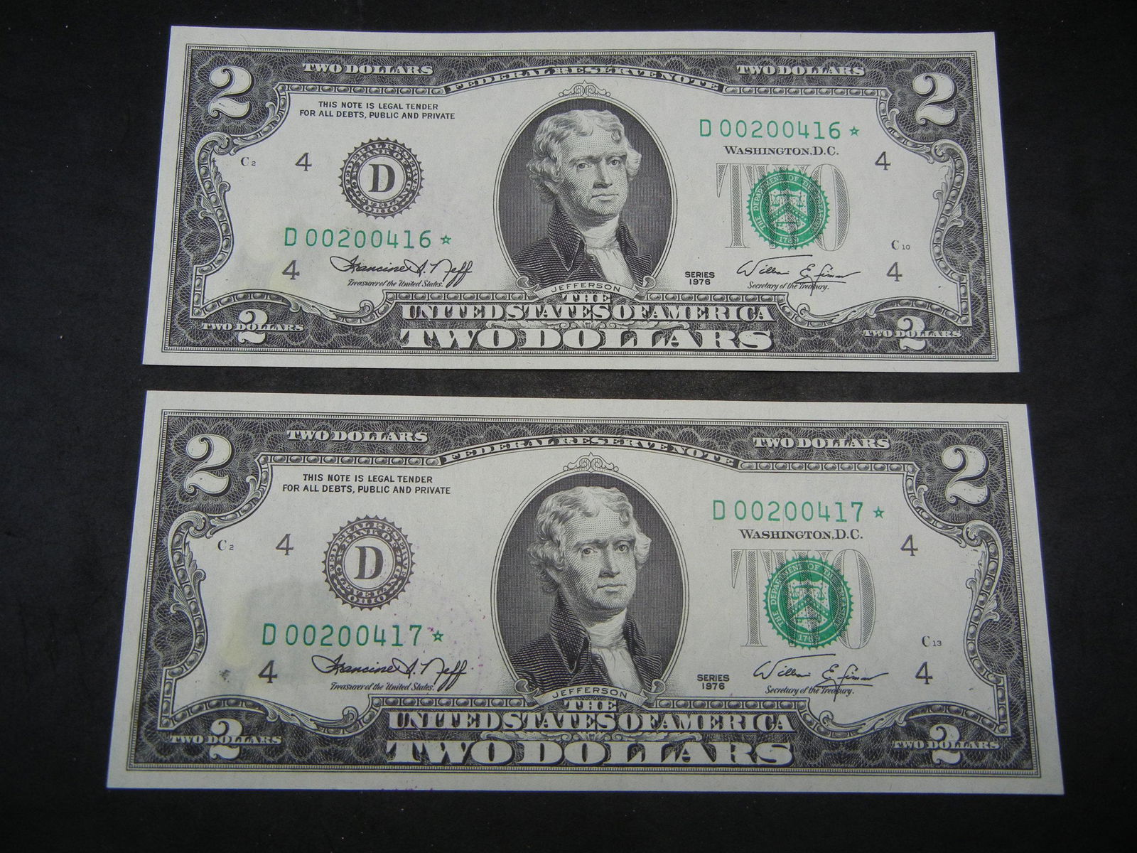 1976 Two Dollar Federal Reserve Note (1 of 6)