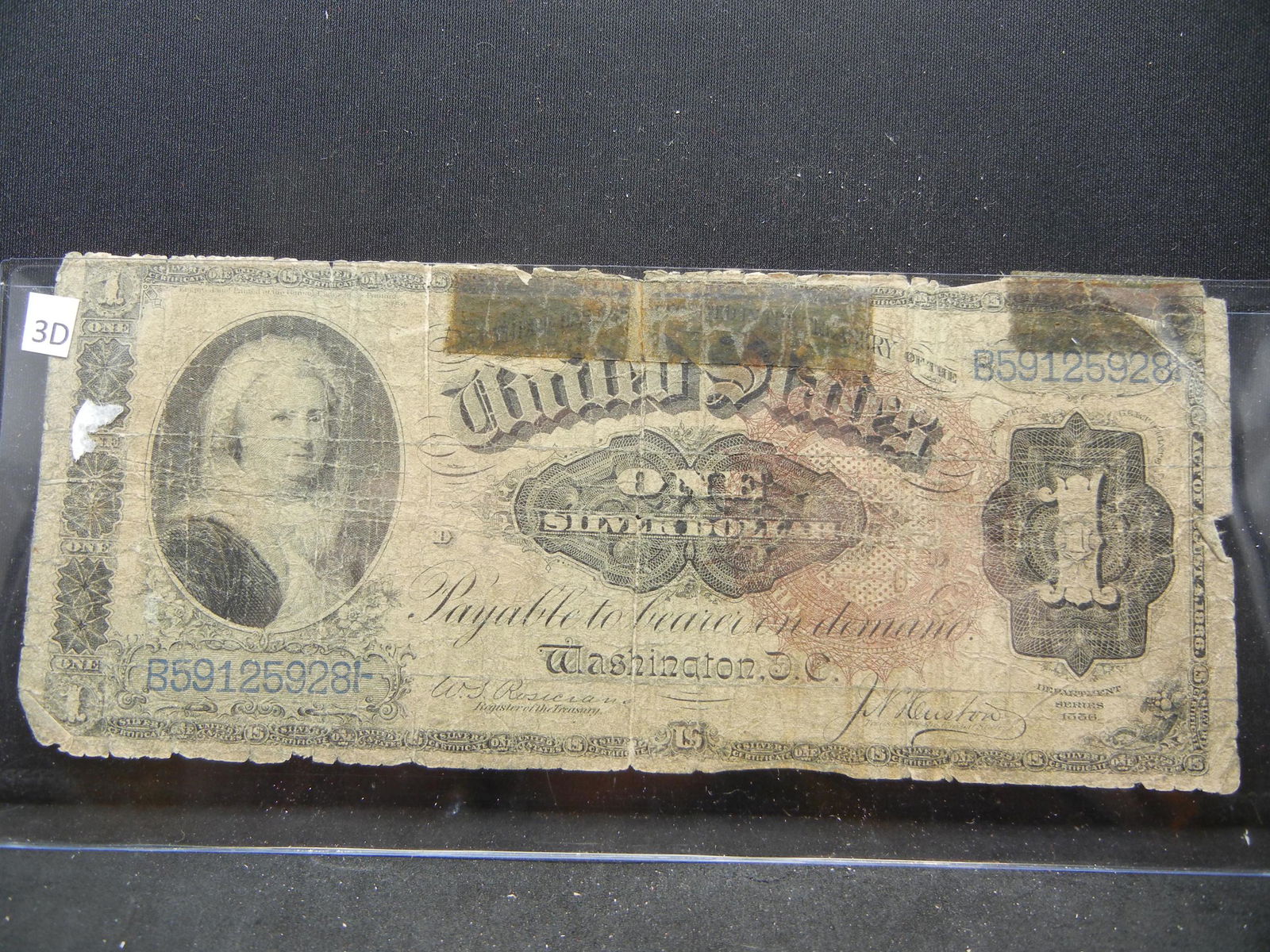 1886 One Dollar Silver Certificate (1 of 2)