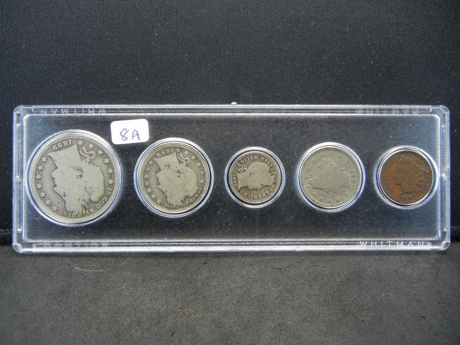 1899 Year Set. Nice shape coins:  All P Mint Barber (1 of 2)