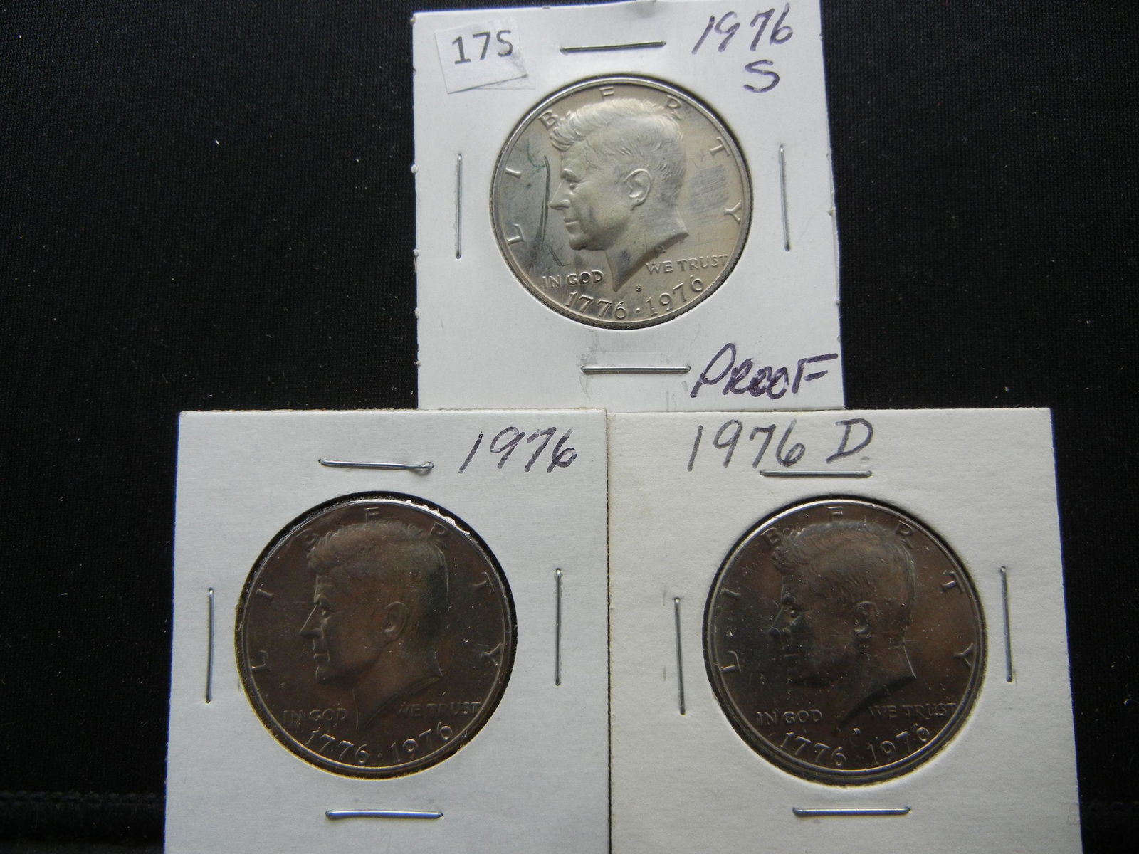 1976 S Proof, PD Kennedy Half Dollars (1 of 5)