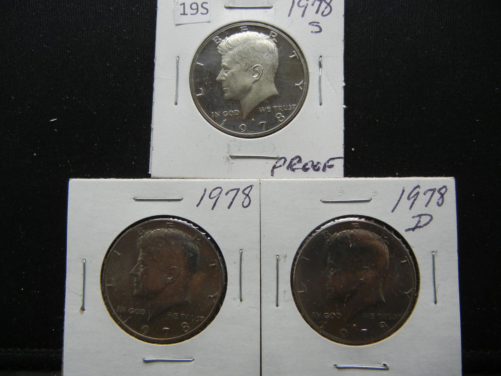 1978 S Proof, PD Kennedy Half Dollars (1 of 5)
