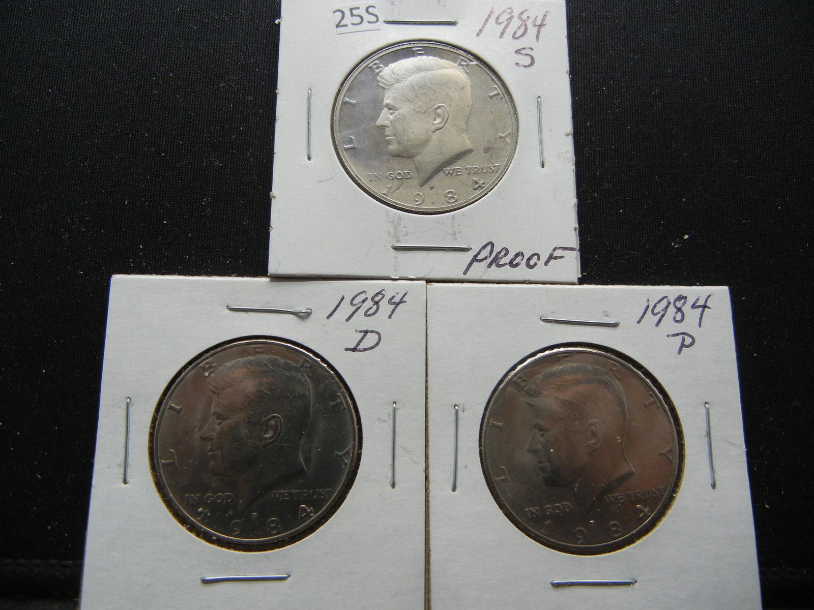 1984 S Proof, PD Kennedy Half Dollars (1 of 5)