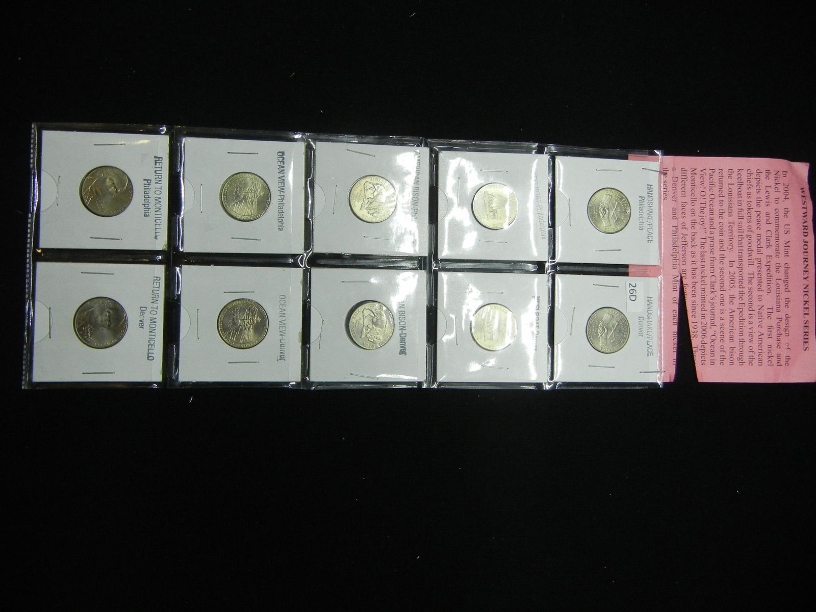 2004 PD-2006 PD Westward Journey Nickel Collection, (1 of 9)