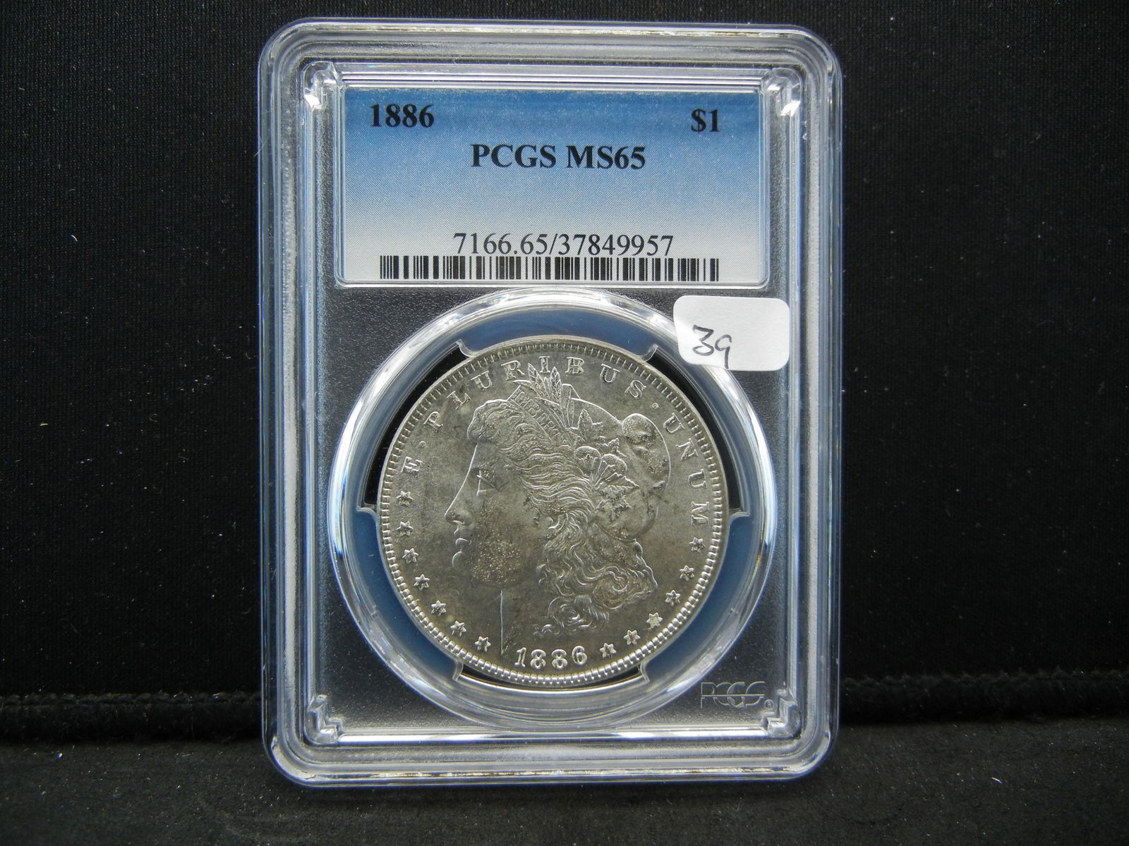 1886 Morgan Dollar.   Slabbed by PCGS (#1 Graders) as (1 of 4)