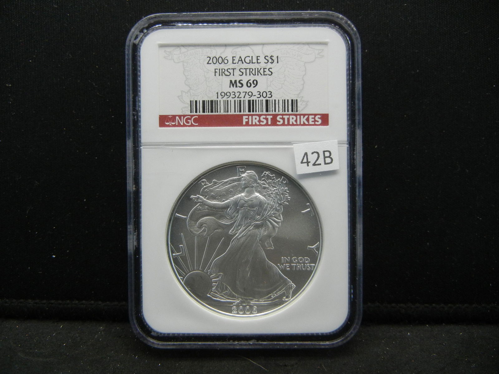 2006 Silver Eagle Dollar NGC MS69 First Strike 1 Oz (1 of 4)