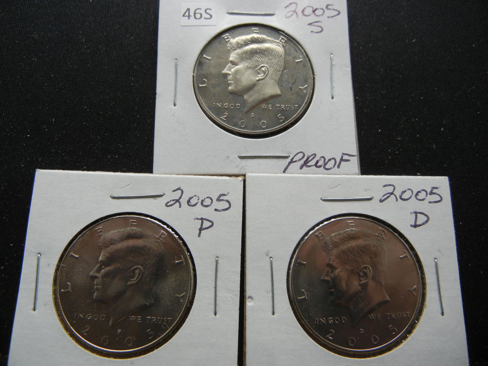 2005 S Proof, PD Kennedy Half Dollars (1 of 5)