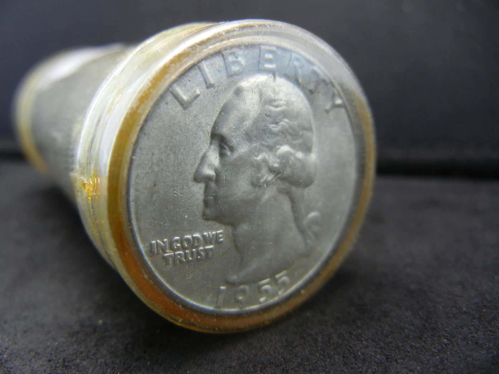 Gem BU Roll 1955P Silver Washington Quarters Nice!! (1 of 2)