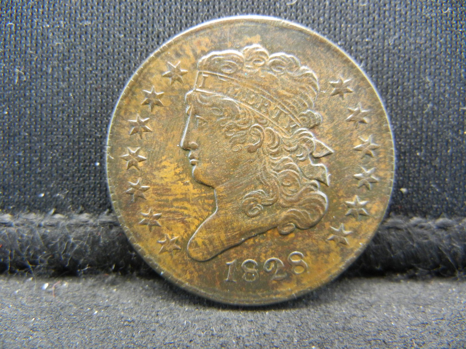 1828 Classic Head Half Cent AU/BU Nice Strong Details (1 of 2)