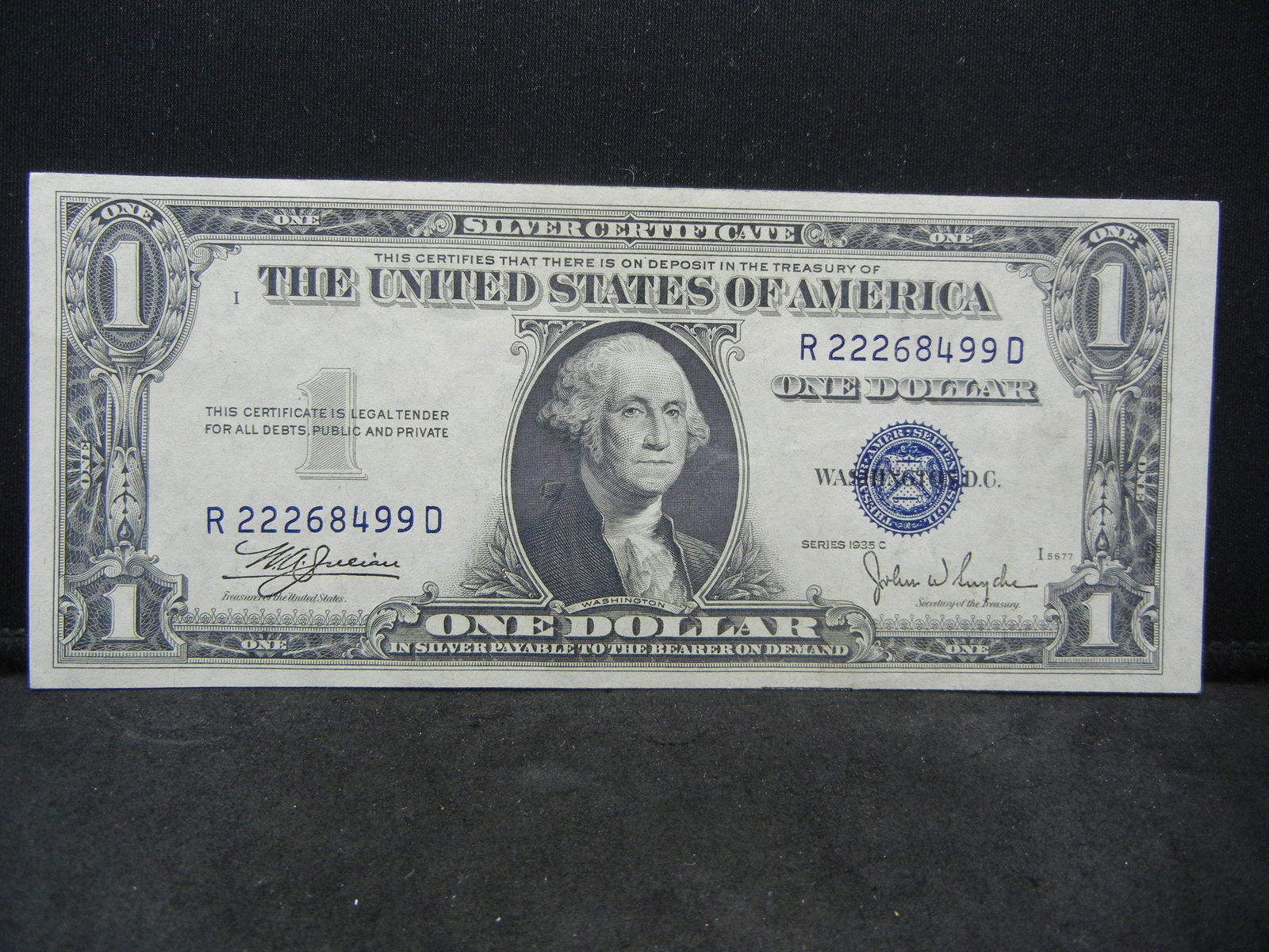 1935 C $1.00 Silver Certificate High Grade Nice (1 of 3)