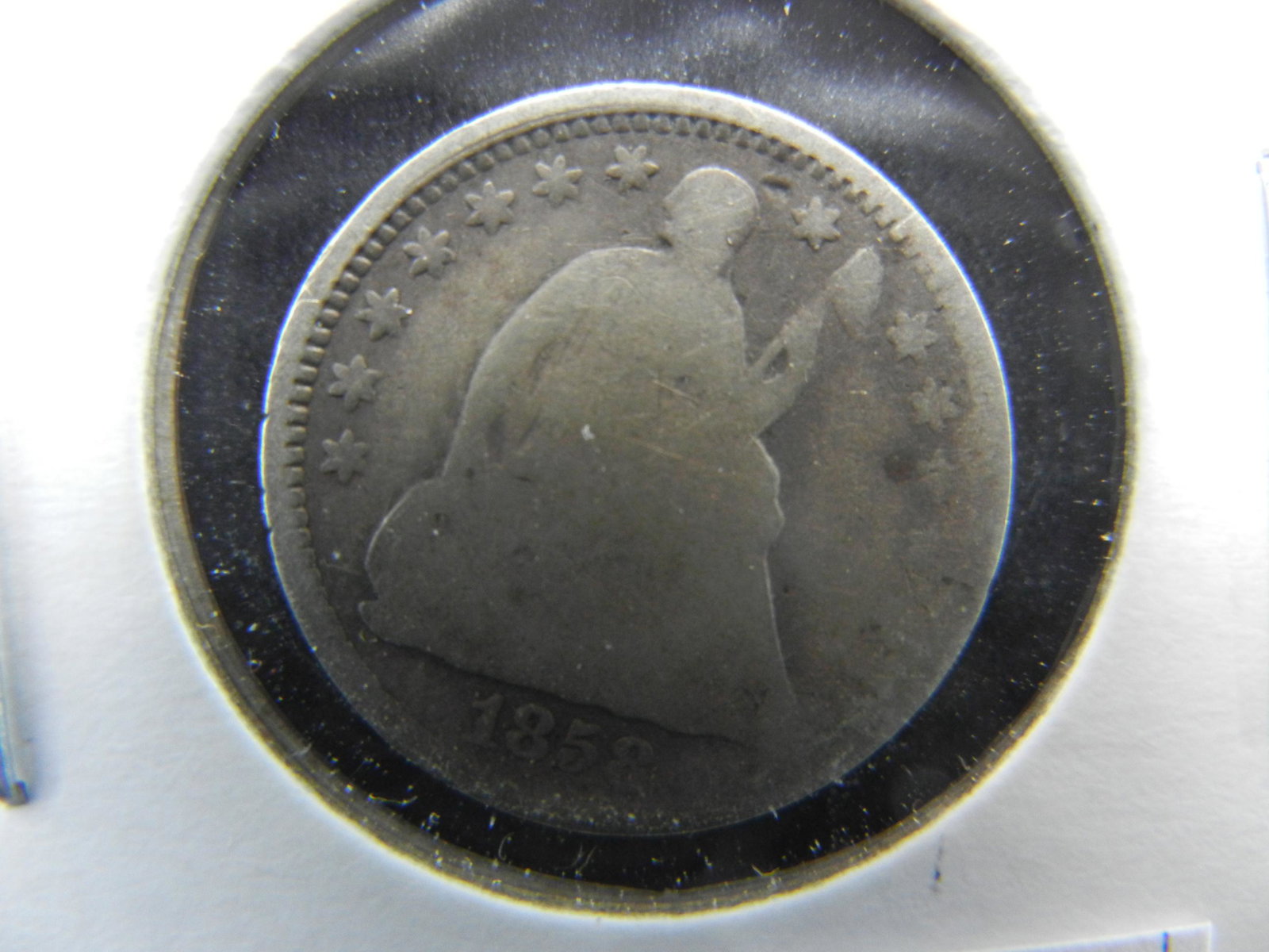 1858 Seated Half Dime (1 of 3)