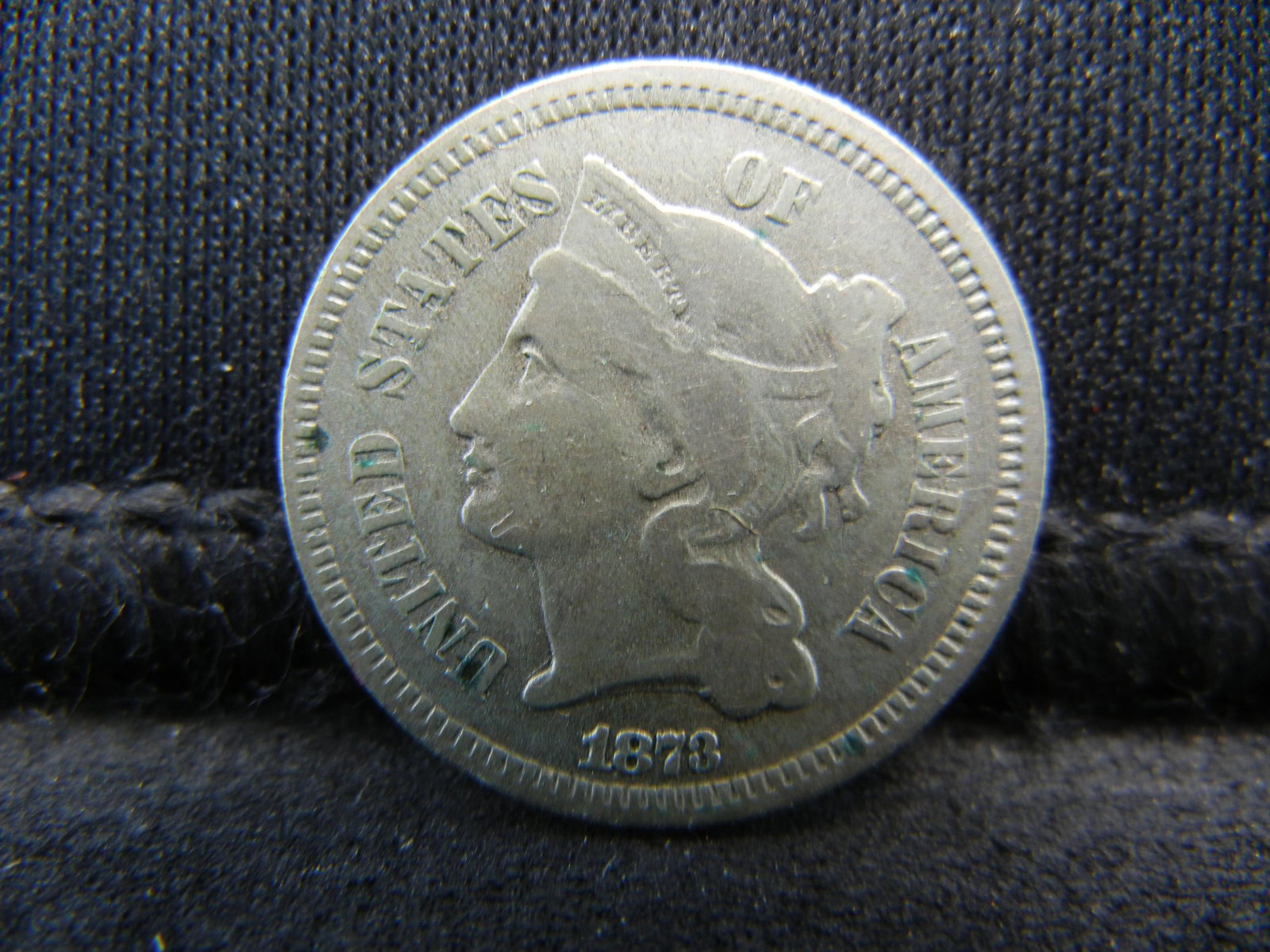 1873 United States Three 3 Cent Nickel (1 of 2)