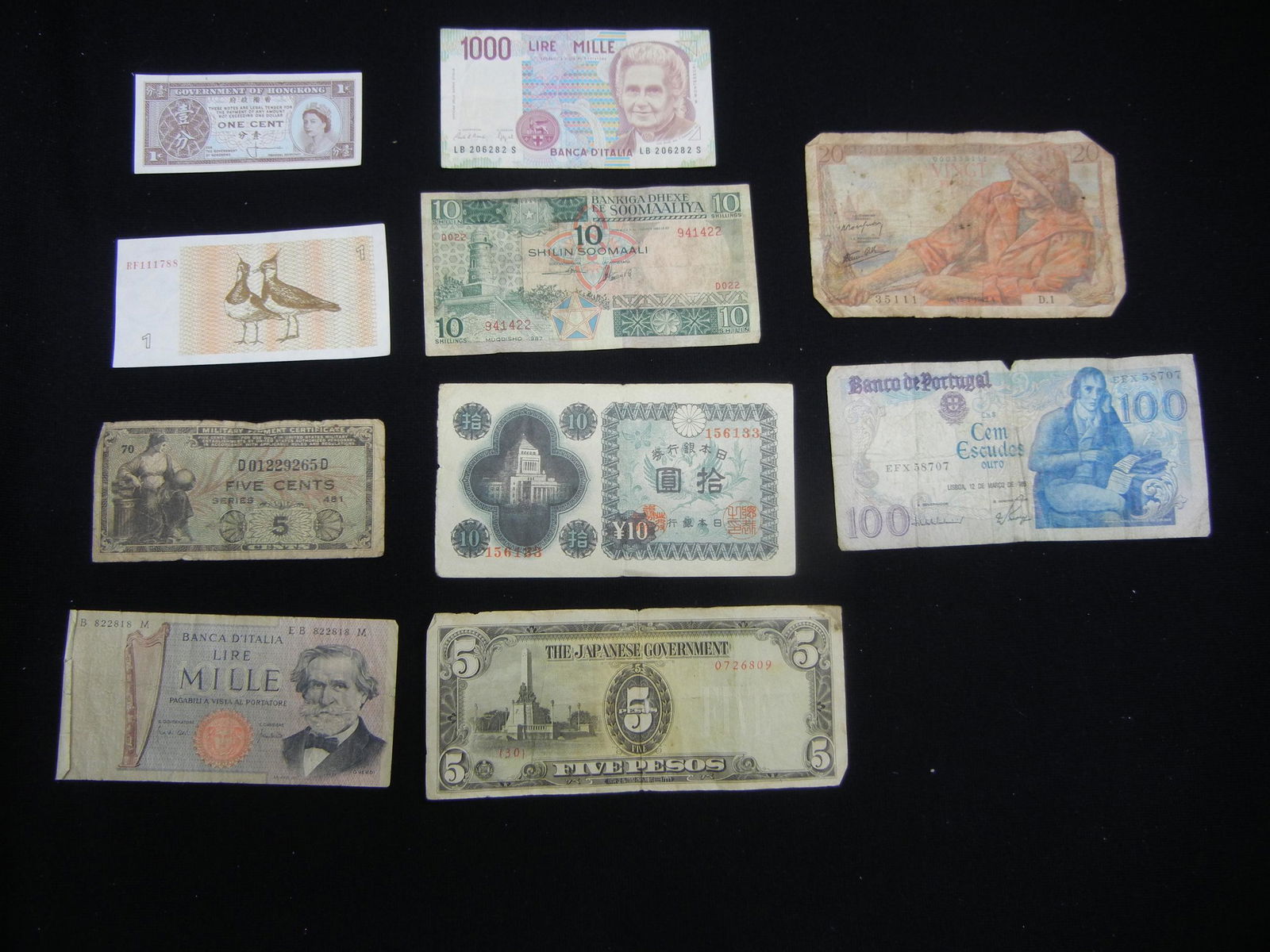 10 Different World Currency - Various Countries (1 of 6)