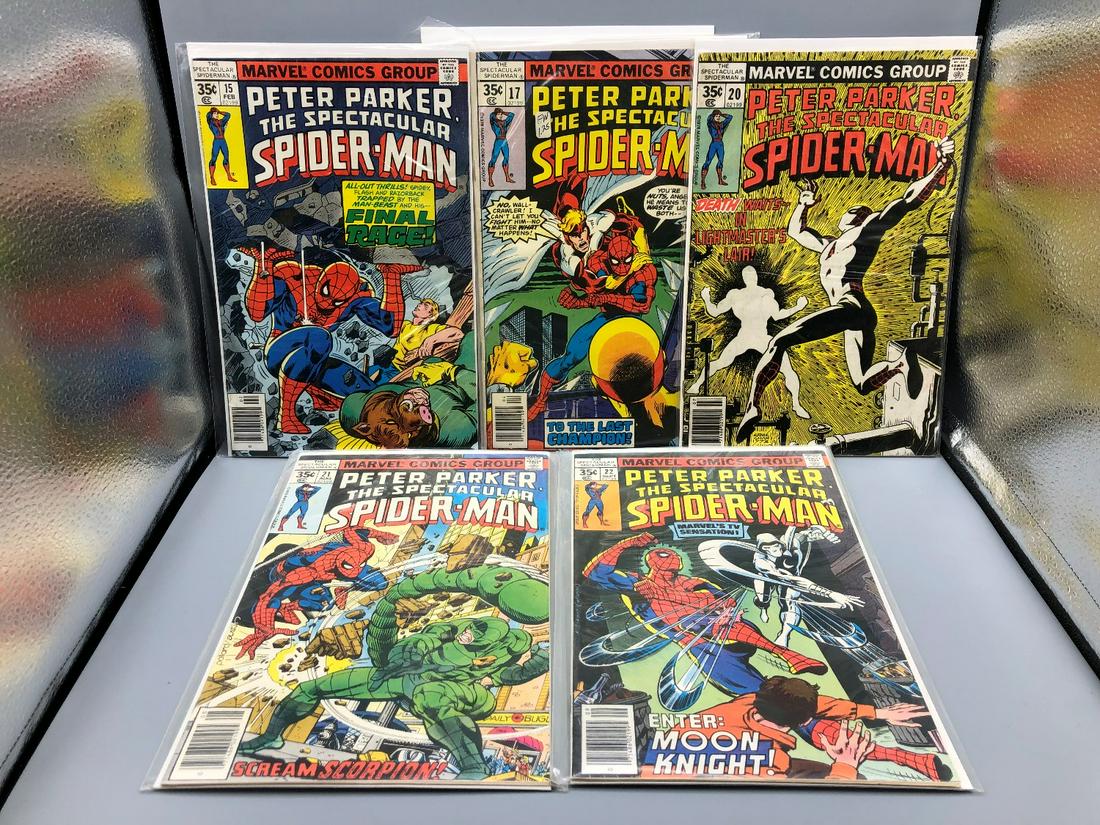 Peter Parker, The Spectacular Spiderman Lot of 5 Comics (1 of 1)
