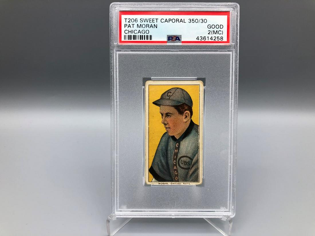 1909 T206 Pat Moran Sweet Caporal Back PSA 2 (MC) (1 of 2)