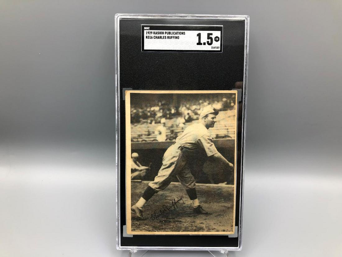 1929 Kashin Publications R316 Charles Red Ruffing SGC (1 of 4)