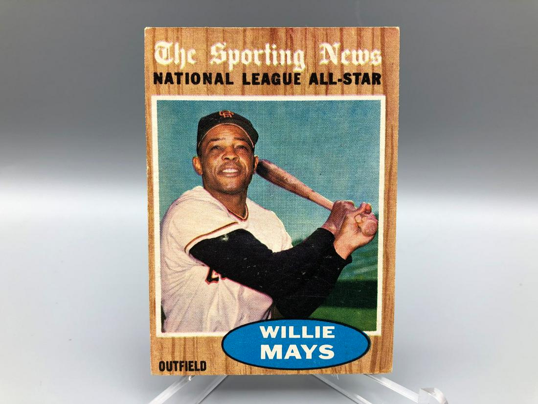 1962 Topps Willie Mays All Star #395: 1962 Topps Willie Mays All Star #395