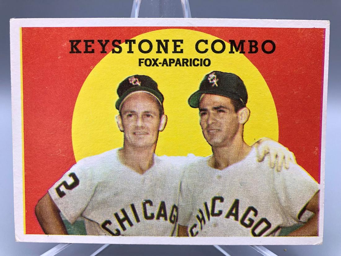 1959 Topps Keystone Combo Nellie Fox & Luis Aparicio (1 of 2)