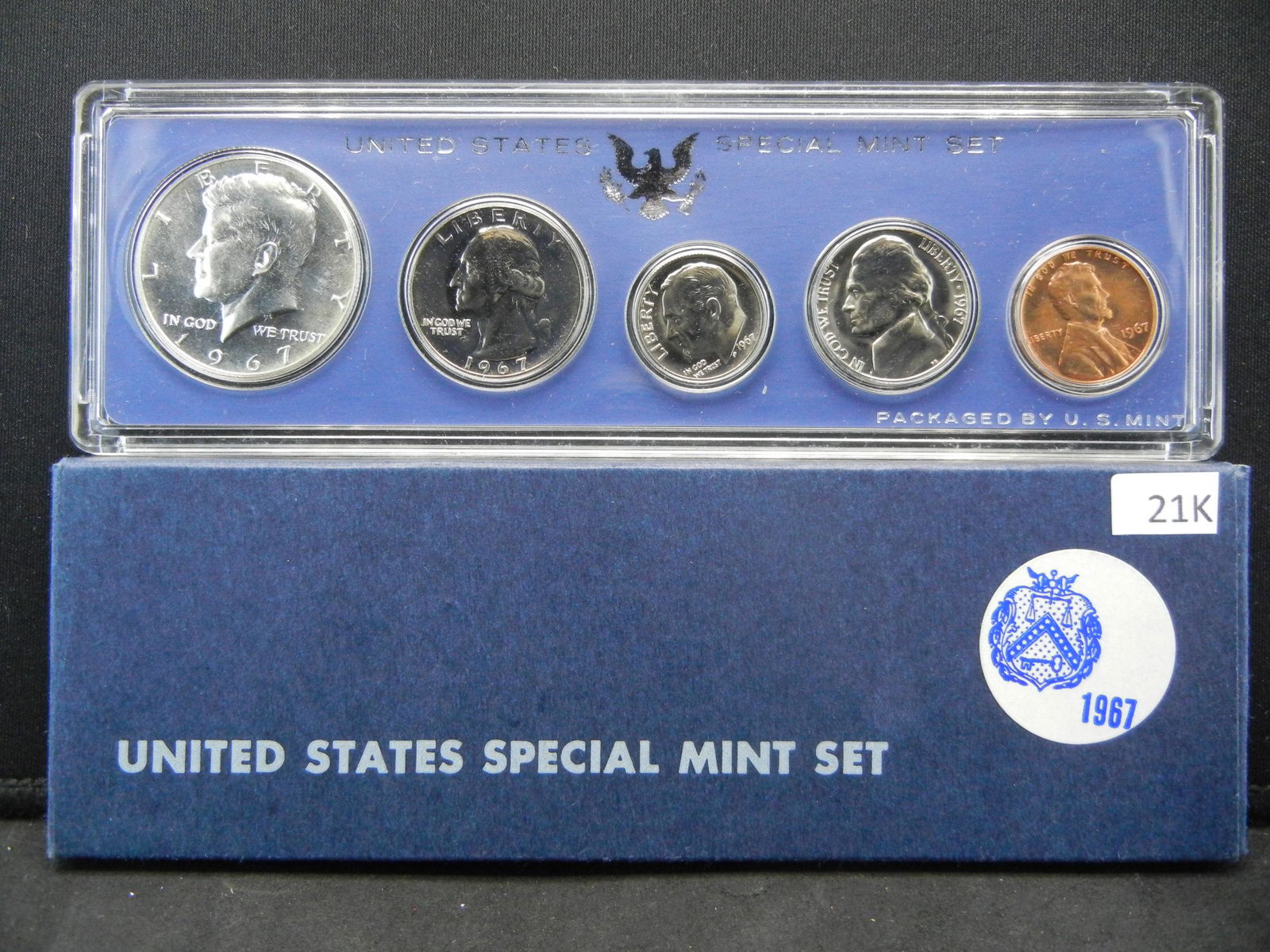1967 United States Special Mint Set.  5 Coin Set. (1 of 3)