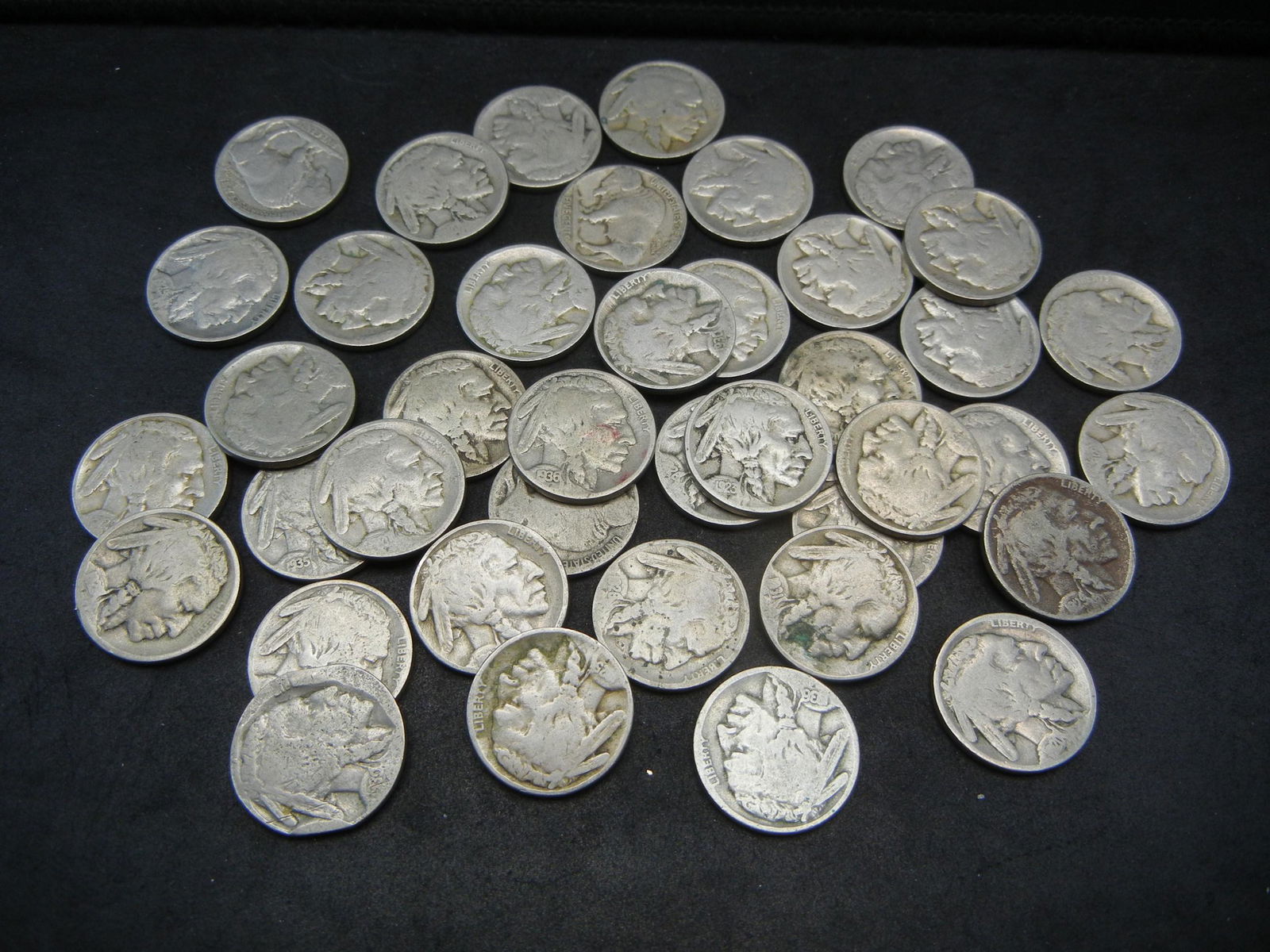 Roll of 40 Partial Date Buffalo Nickels. (1 of 3)