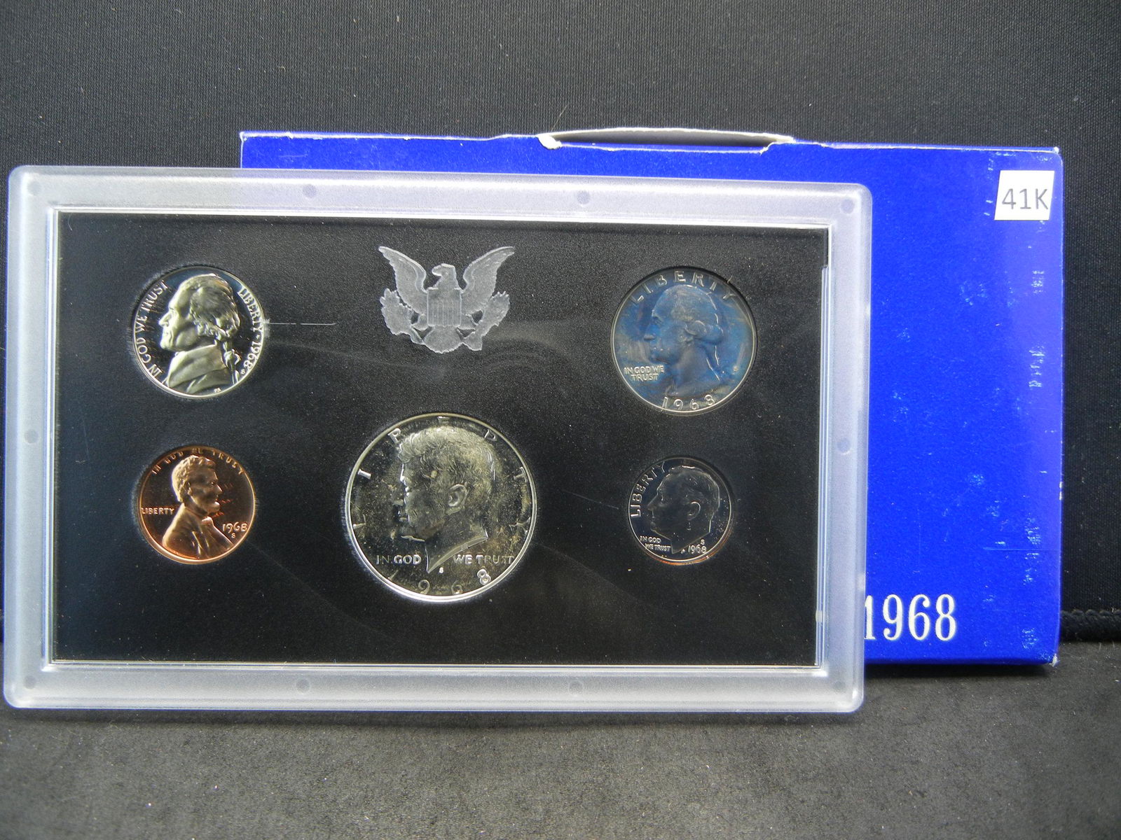 1968 United States Mint 5 Coin Proof Set With Original (1 of 3)