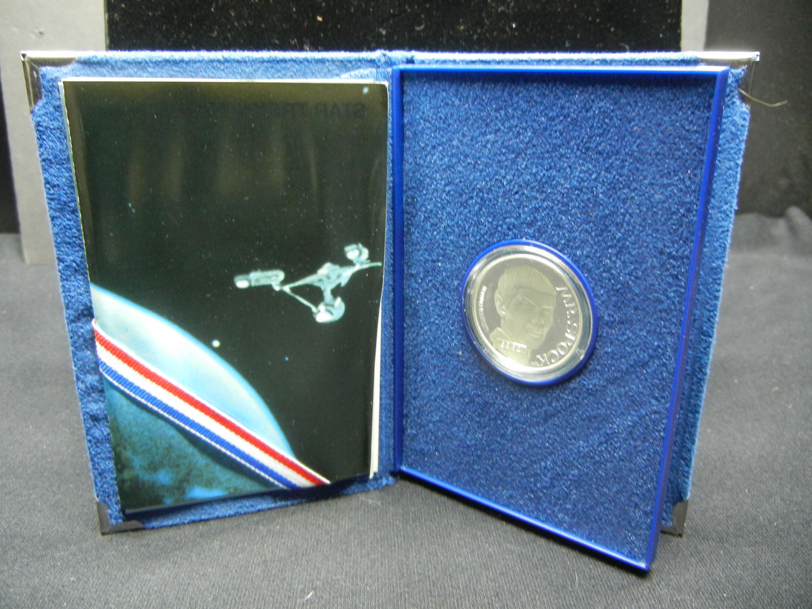 1991 Star Trek Commemorative Silver Round.  Mr. Spock. (1 of 4)