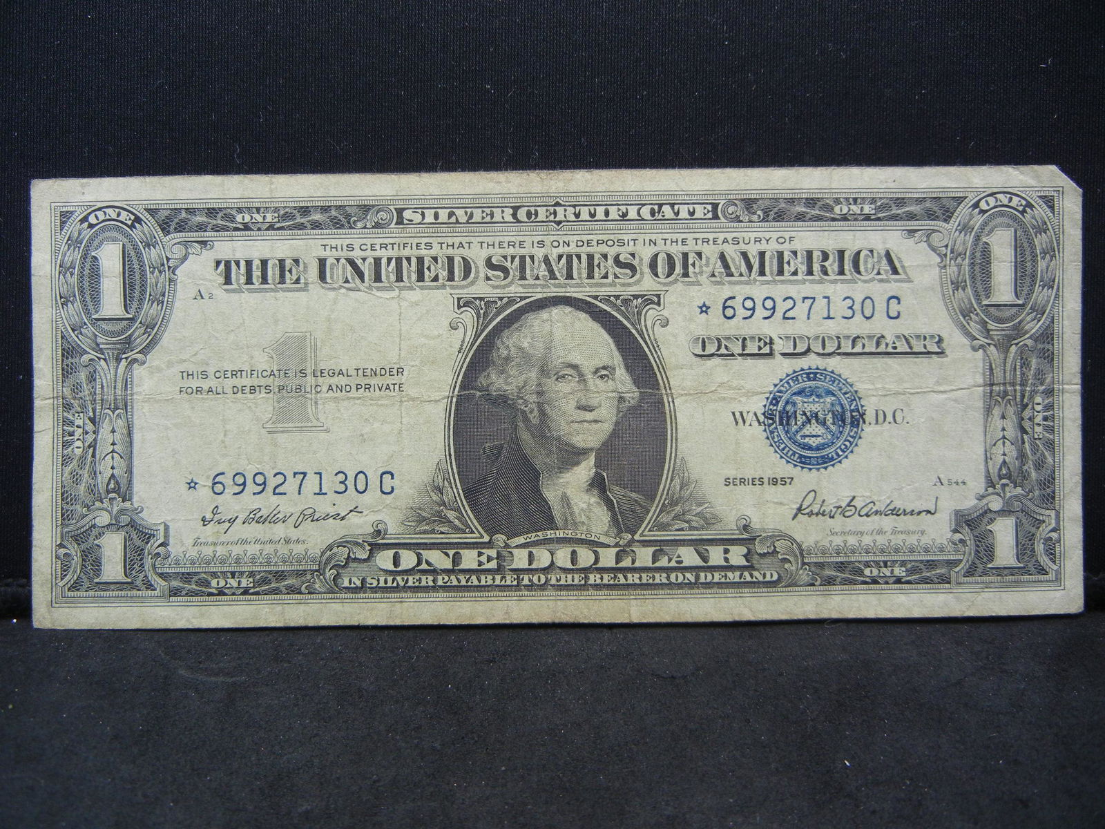 1957 $1 Silver Certificate Star Note (1 of 3)
