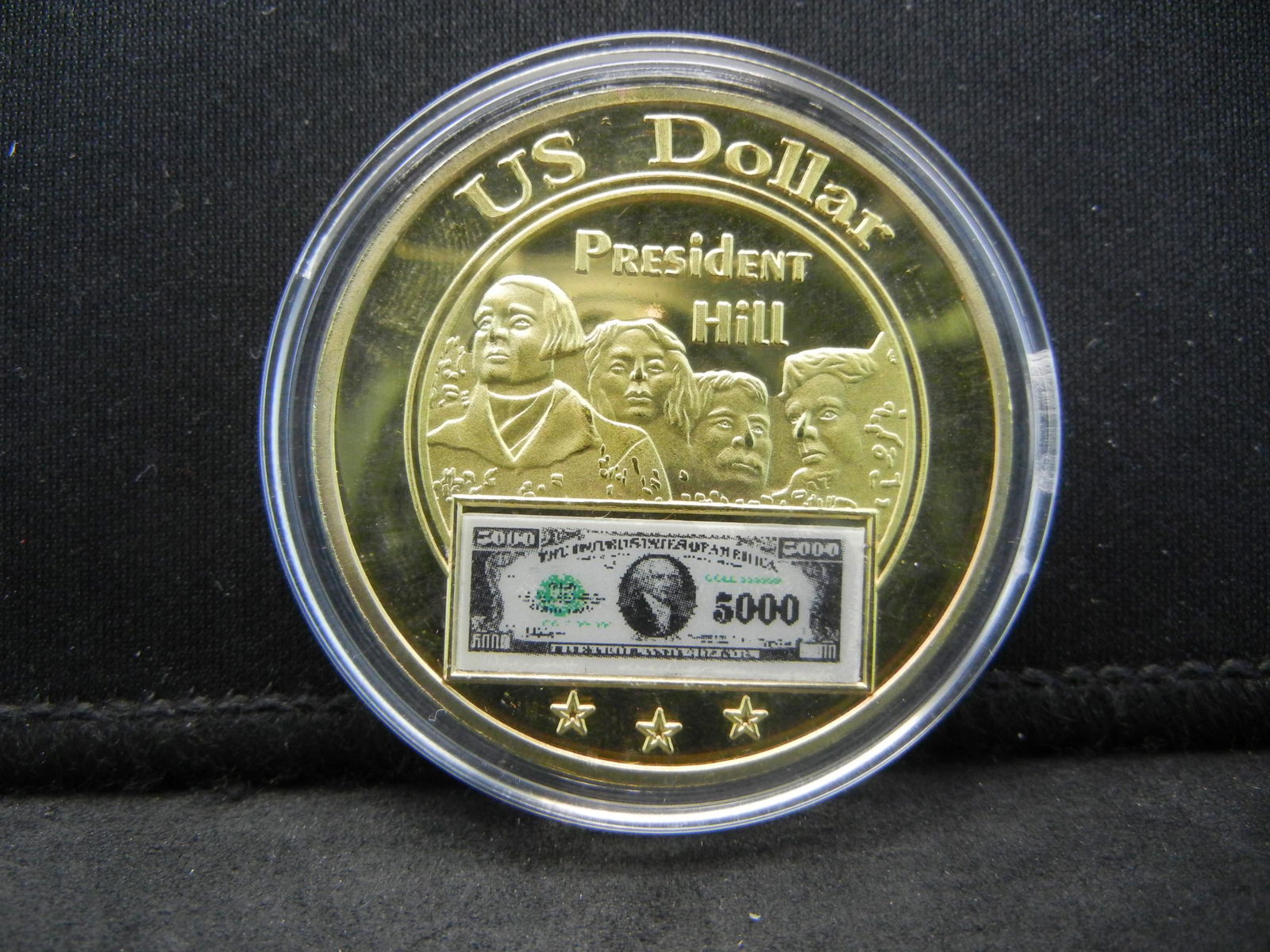 (MOUNT RUSHMORE with $5,000 BILL), PROOF (1 of 2)