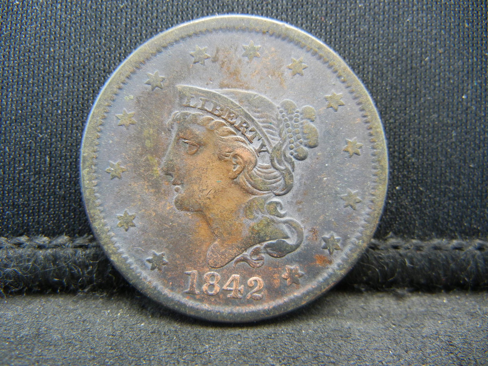 1842 Large Cent Strong Details (1 of 2)
