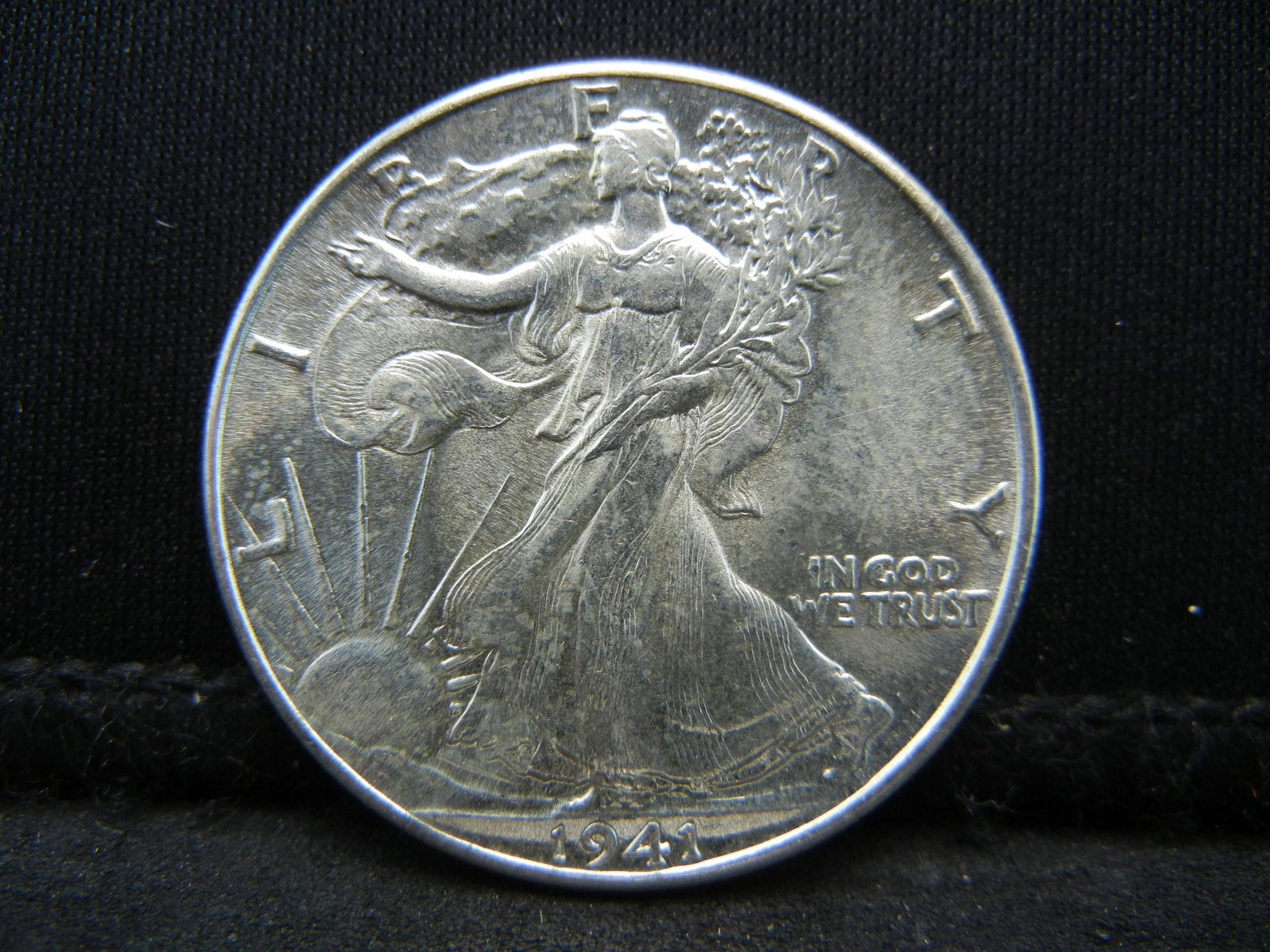 1941 Walking Liberty Half Dollar Brilliant Uncirculated (1 of 2)