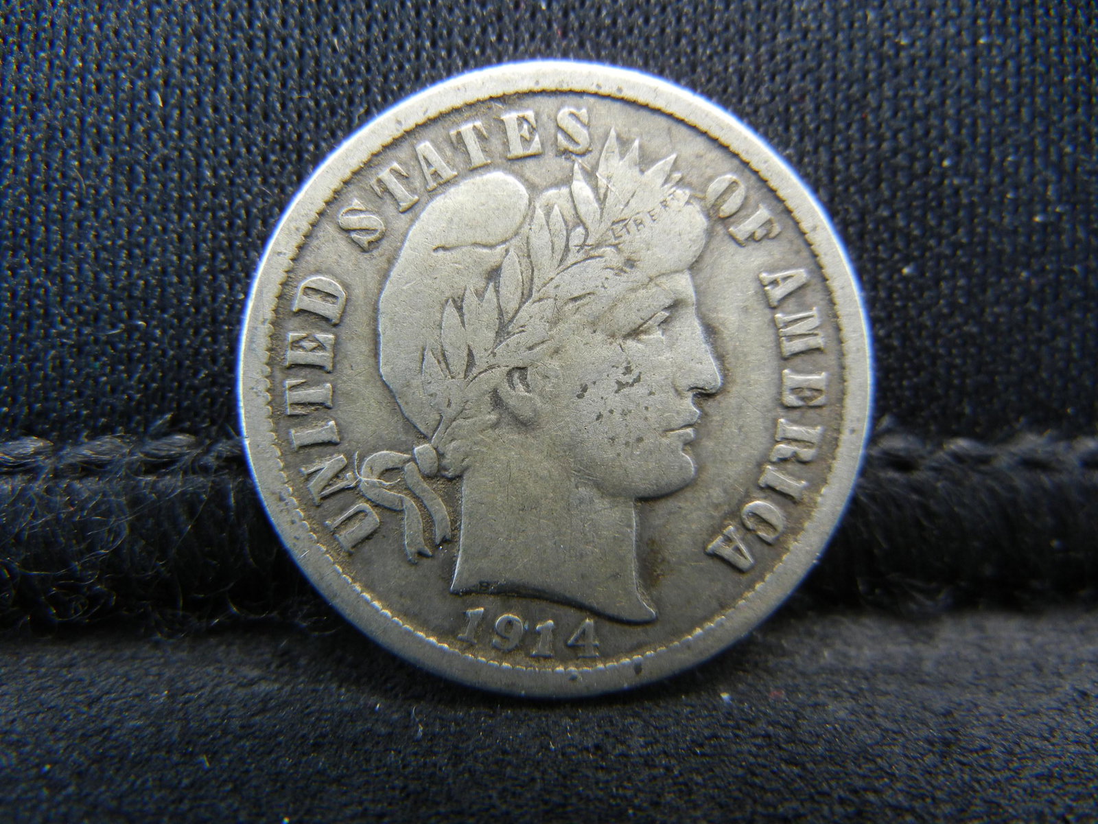 1914 D Barber Dime Strong Details (1 of 2)