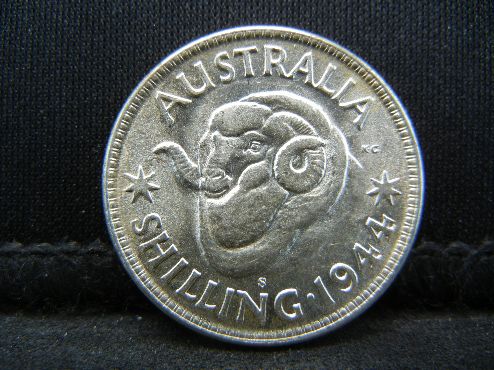 1944 Silver Australian One Shilling Gem BU Nice!! (1 of 2)