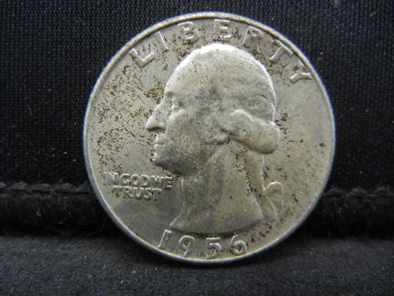 1956-D United States Washington Silver Quarter (1 of 2)