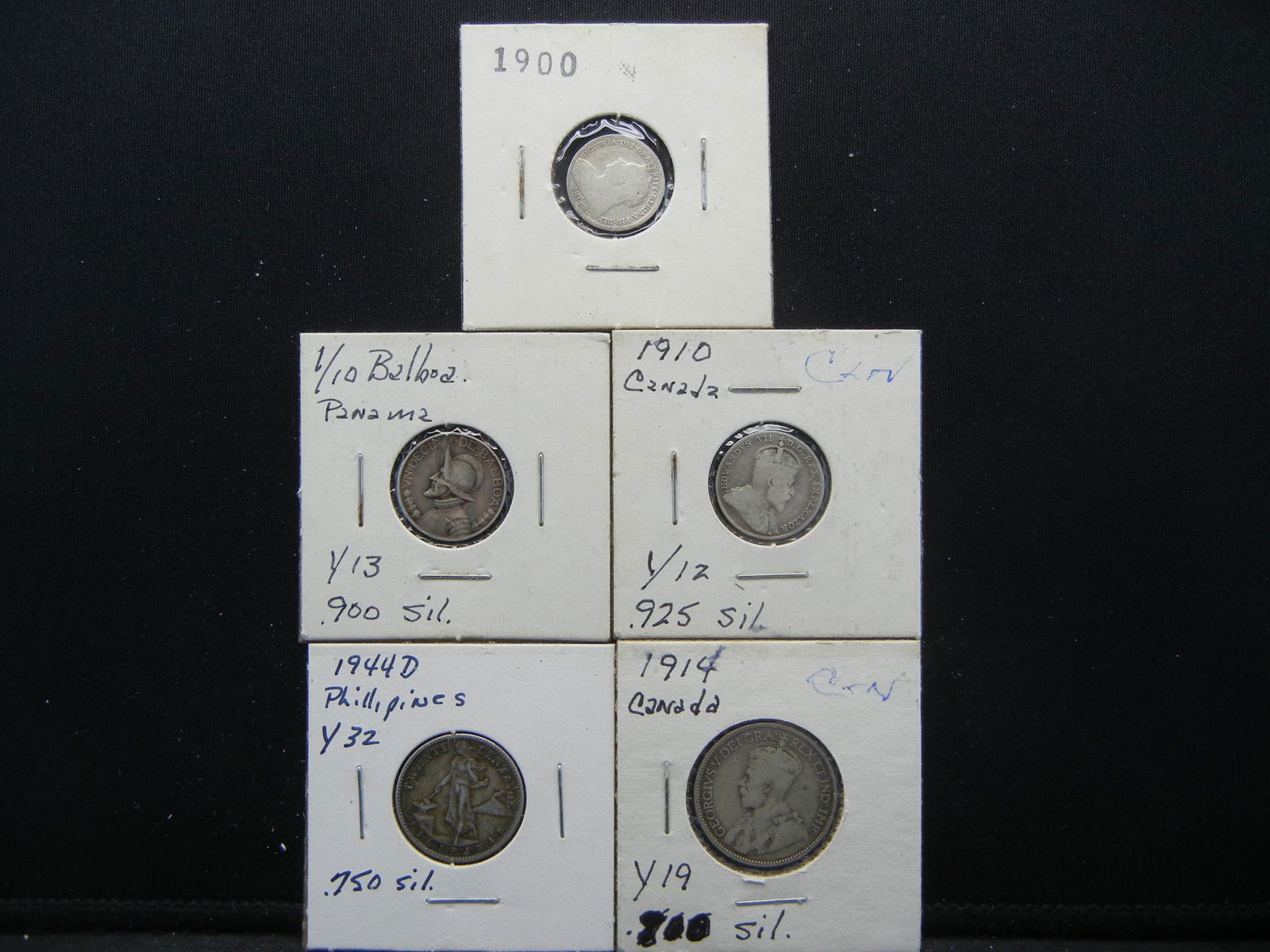 (5) Silver Foreign Coins (1 of 7)
