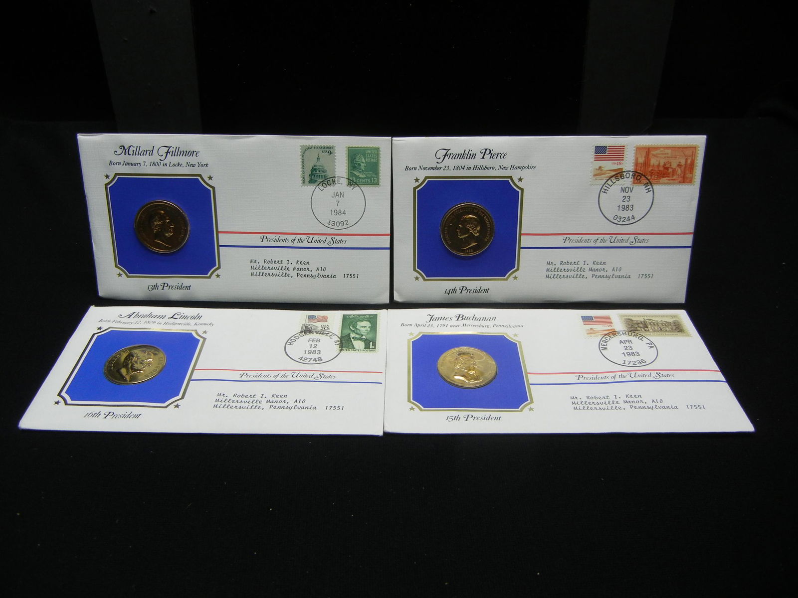 4 President Medal Cover Collection 24KT Gold Plated (1 of 19)