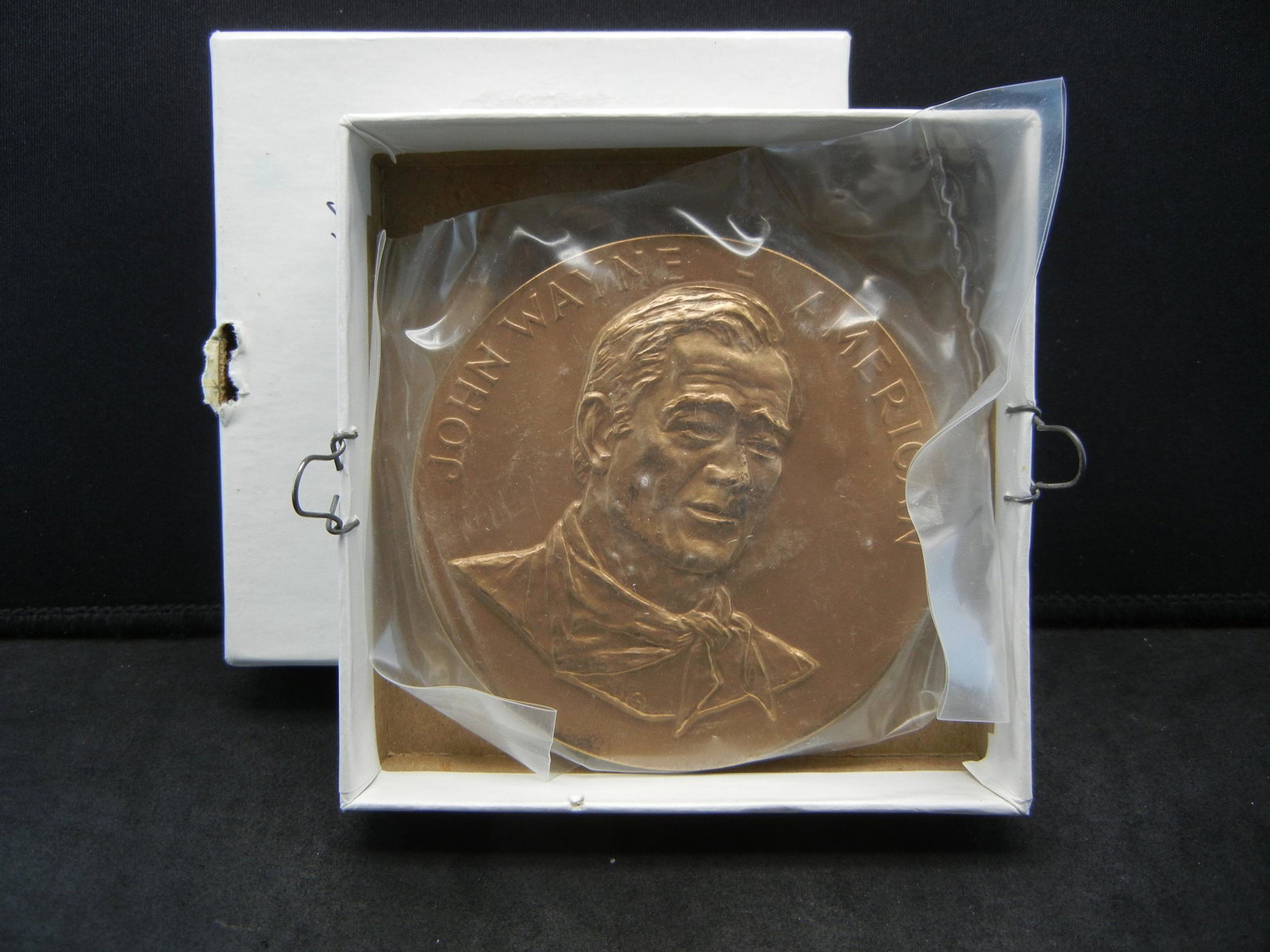 John Wayne Medal, Approx. 3'' Brass: John Wayne Medal, Approx. 3'' Brass