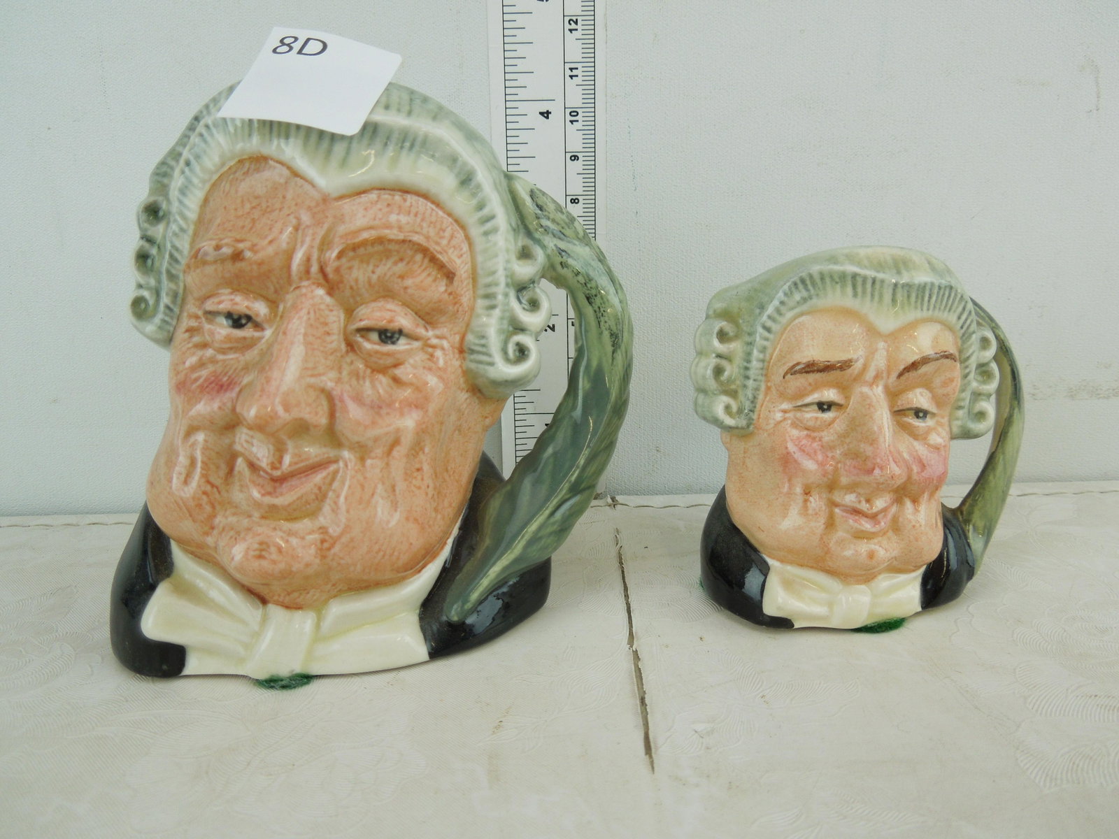 Royal Doulton The Laywer Toby Mugs 3.5 inch and 2.5: Royal Doulton The Laywer Toby Mugs 3.5 inch and 2.5 inch