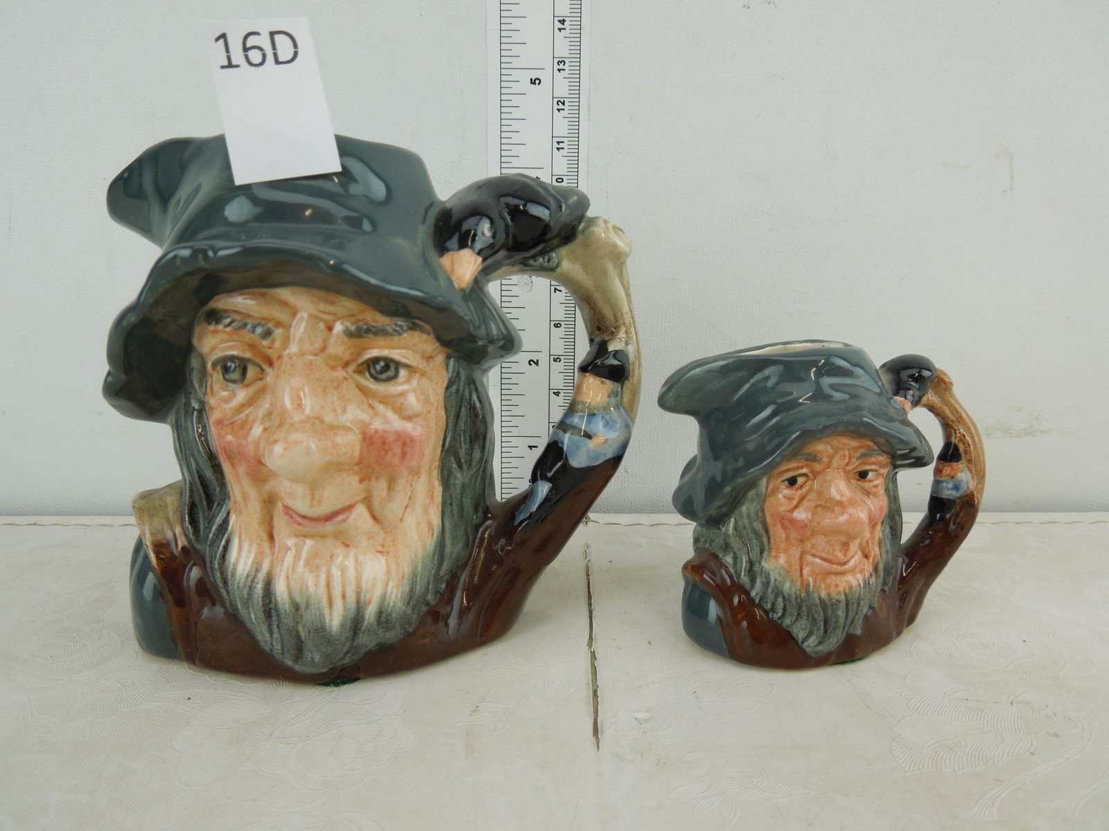 Royal Doulton Rip Van Winkle Toby Mugs  3.75 inch and (1 of 4)