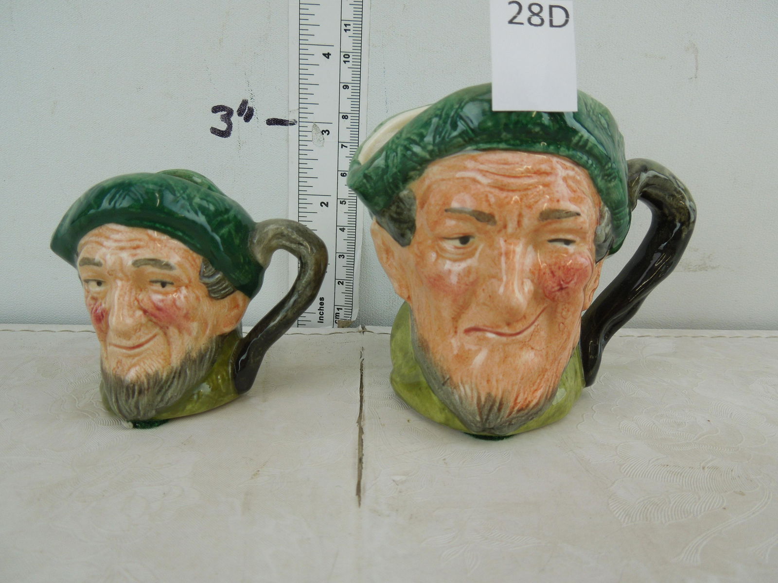 Royal Doulton Auld Mac Toby Mugs 3.5 inch and 2.5 inch (1 of 4)