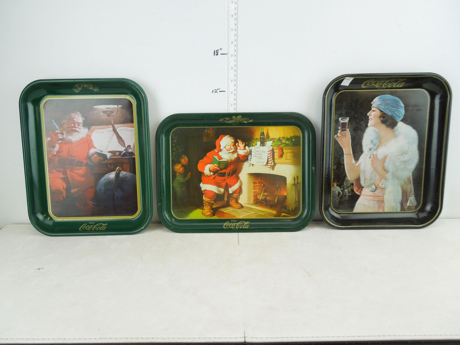 Coca Cola Three Metal Serving Trays (1 of 6)