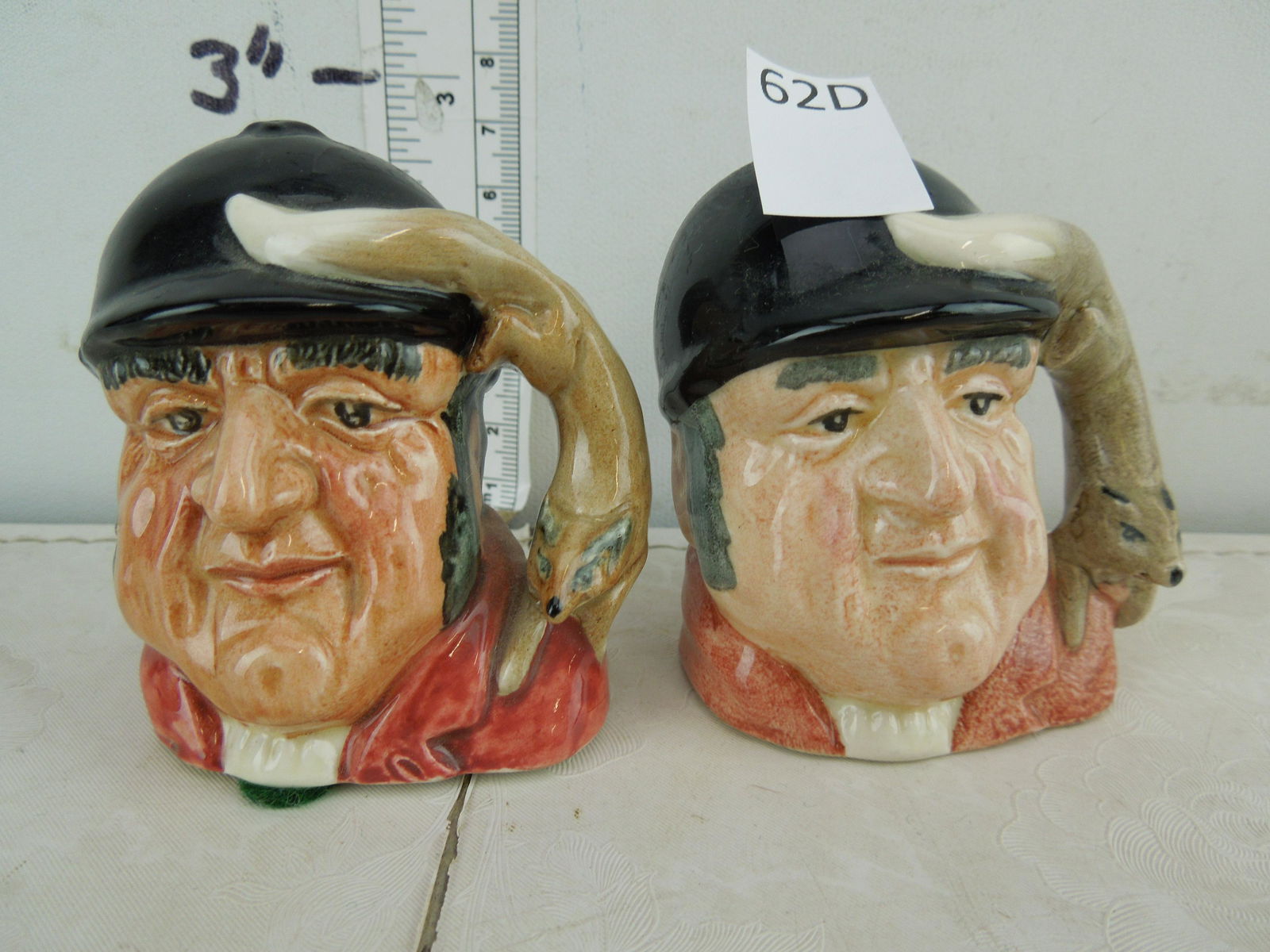Royal Doulton Gone Away Toby Mugs both 2.75 inches (1 of 4)