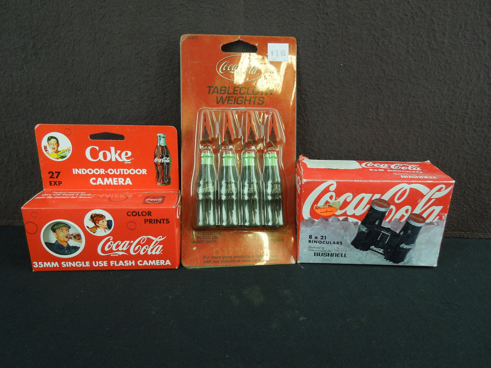 Coca Cola Indoor Outdoor Camera, Binoculars, and (1 of 5)