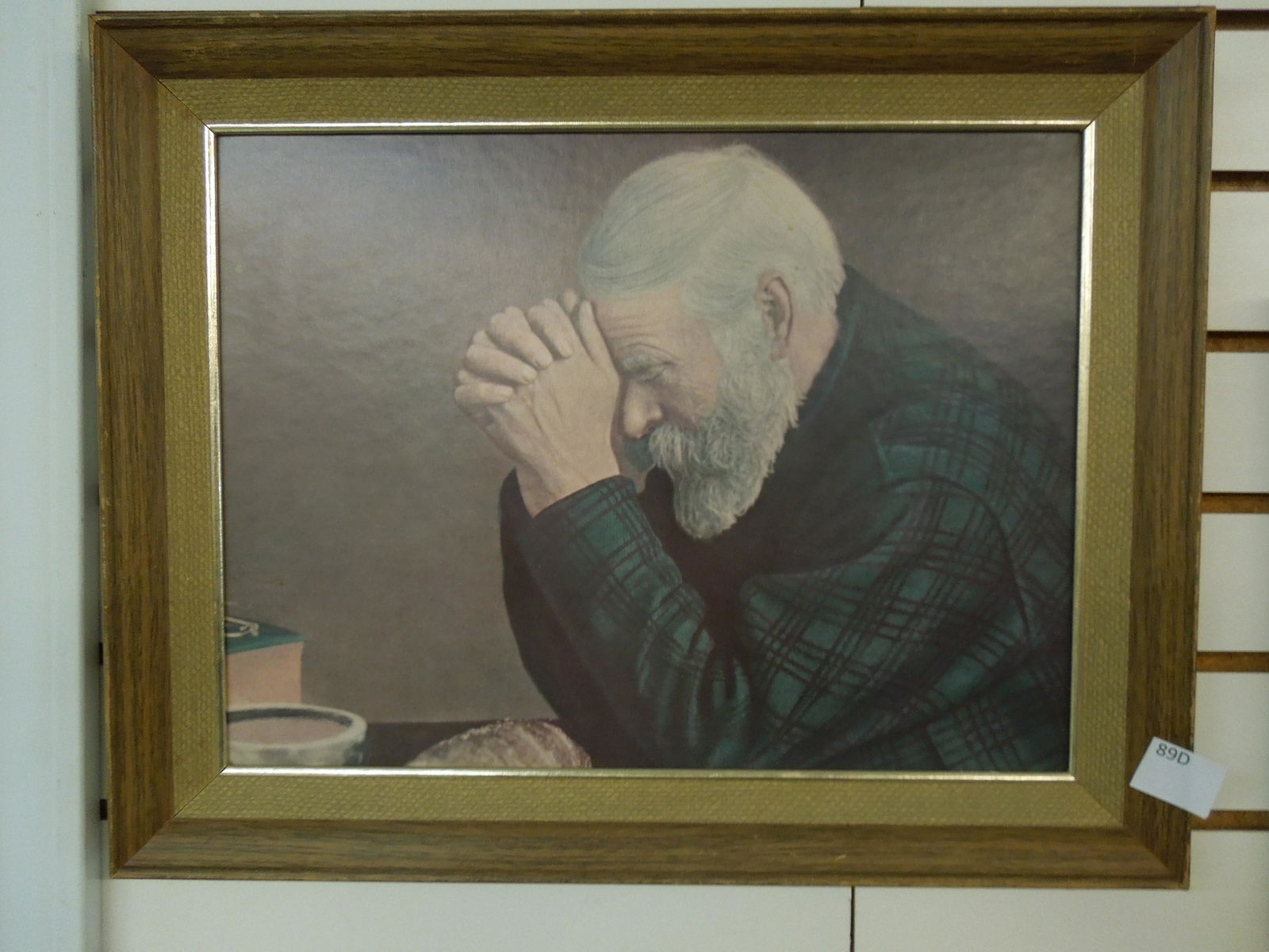 Old Man Praying Wall Hanging SHIPPING NOT AVAILABLE FOR (1 of 2)