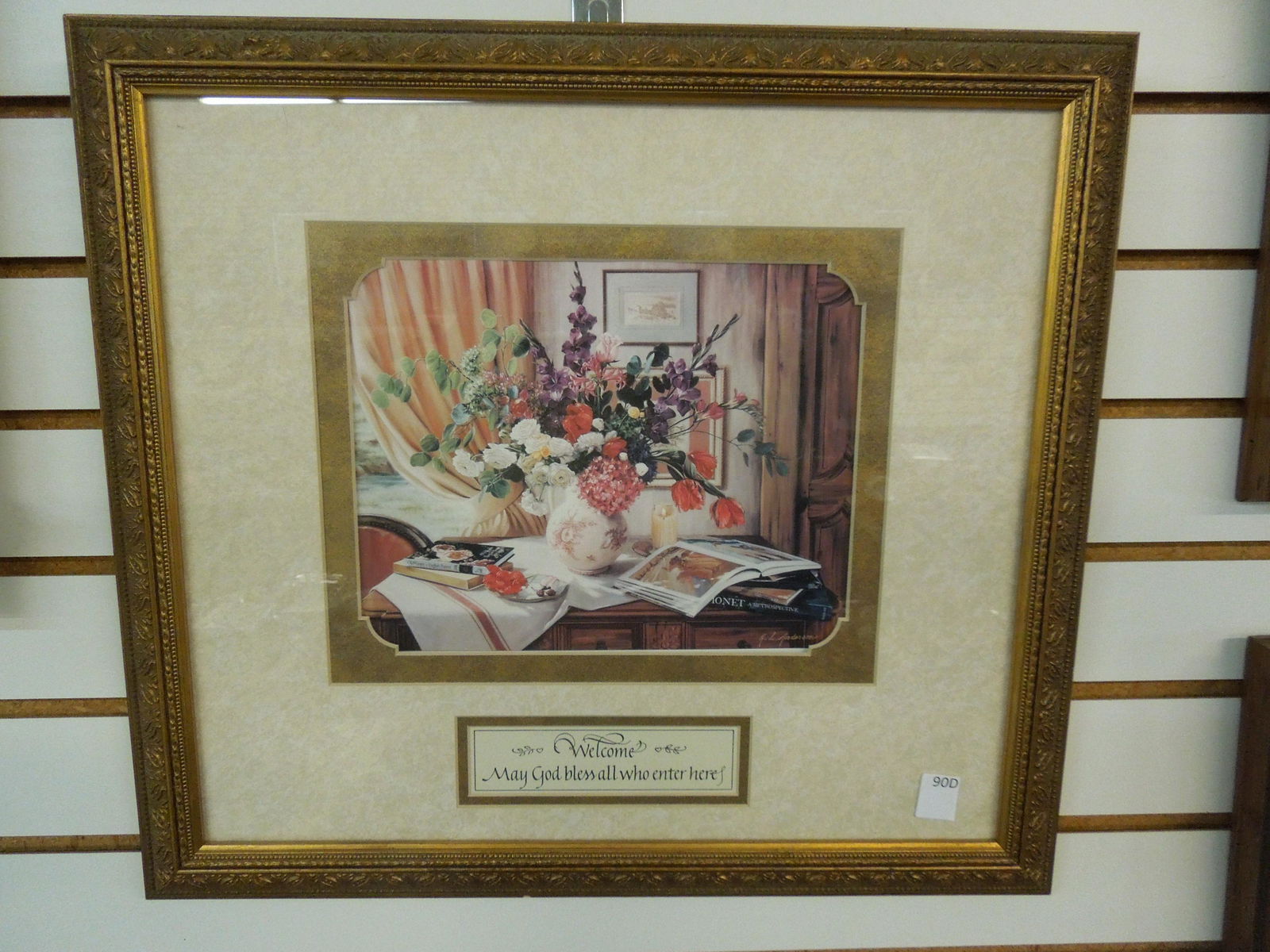 Flowers "Welcome" Wall Hanging SHIPPING NOT AVAILABLE (1 of 3)