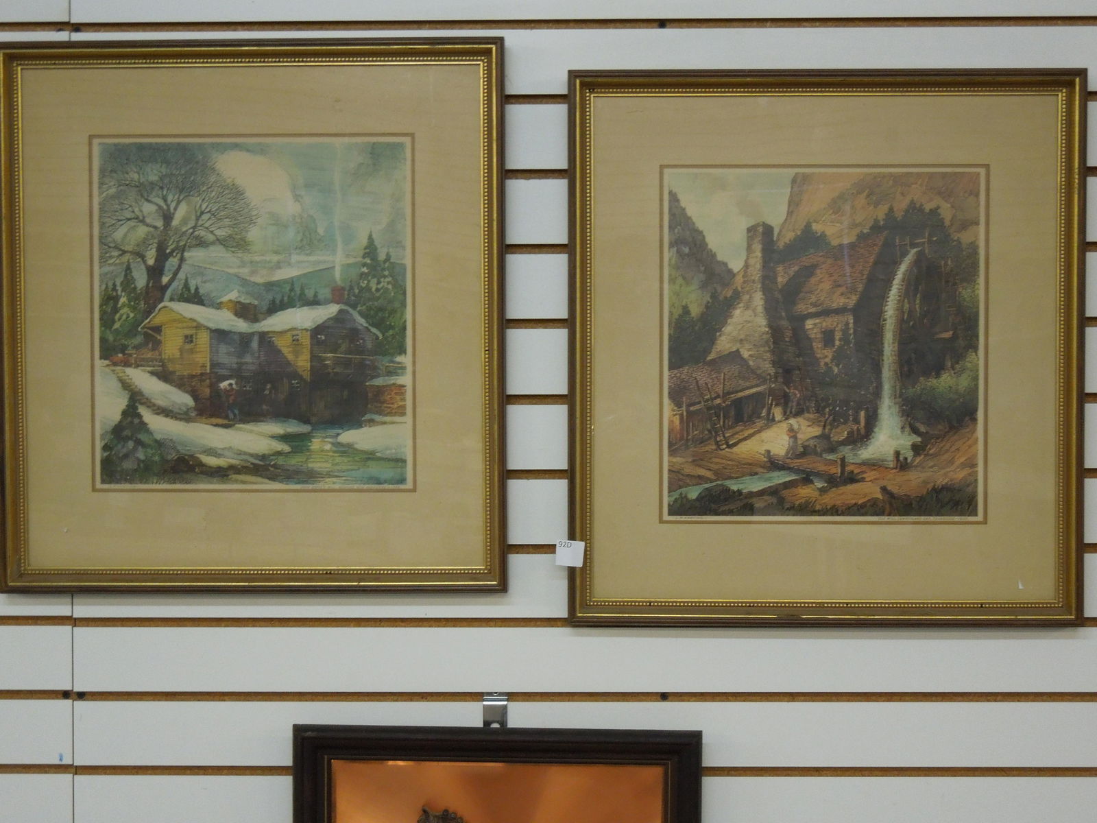 Cabin & Mill Paintings 2 Wall Hangings SHIPPING NOT (1 of 5)