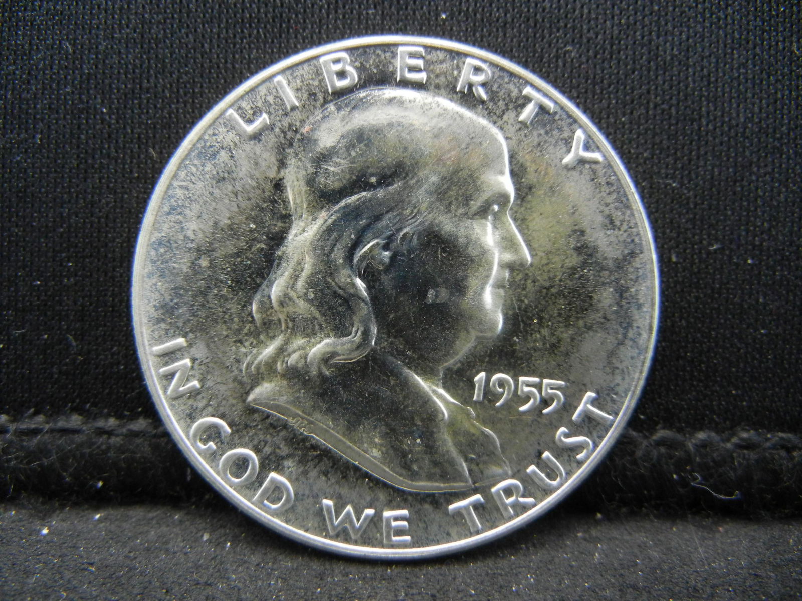 1955 Proof Benjamin Franklin Half Dollar. (1 of 2)