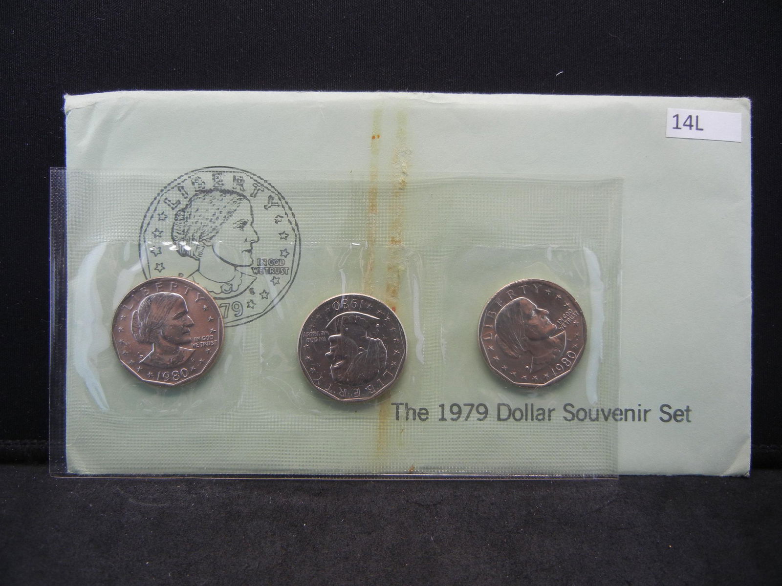 1979 Susan B Anthony 3-Coin Souvenir Set With Original (1 of 3)