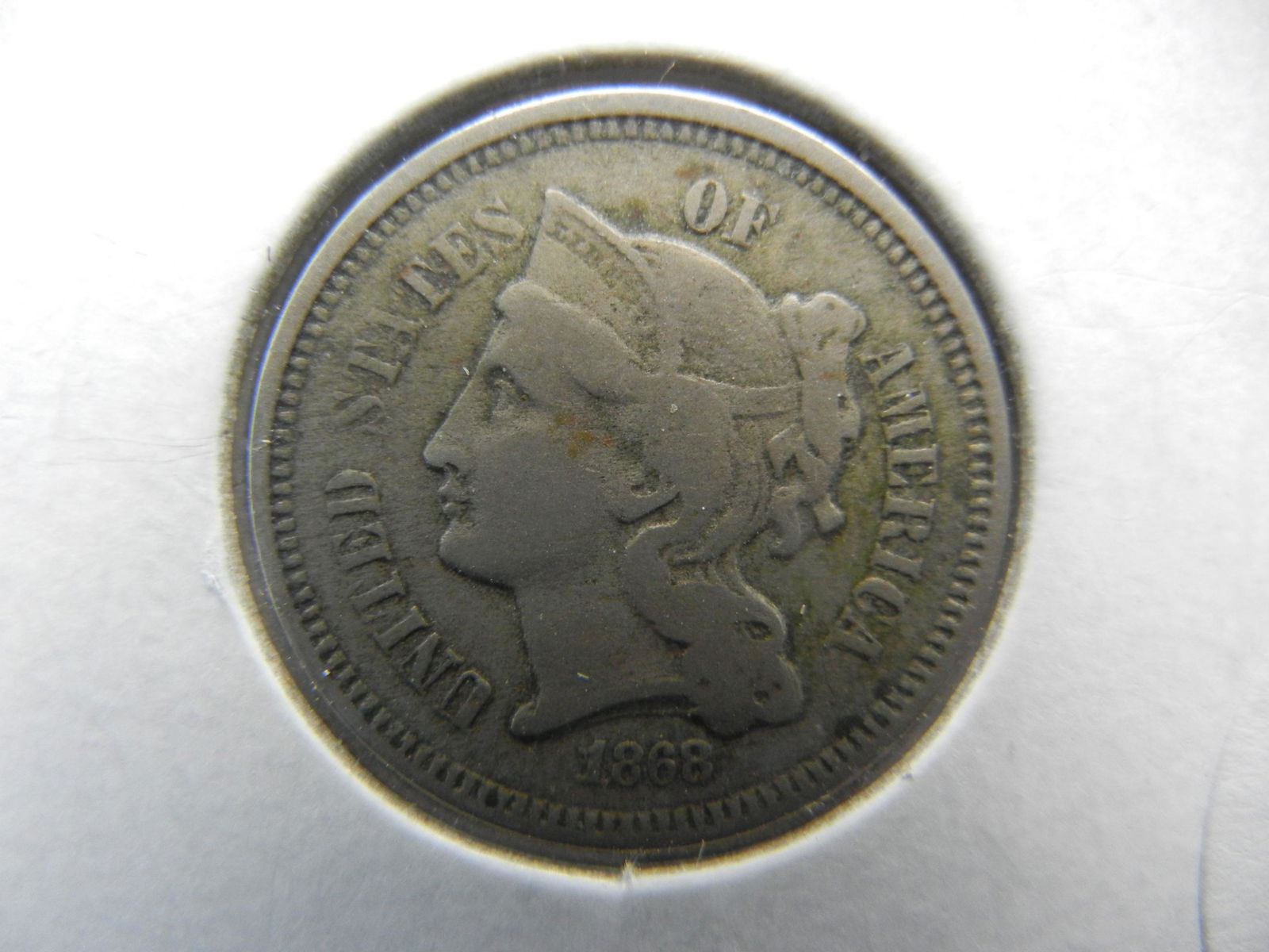 1868 Three Cent Piece (1 of 3)