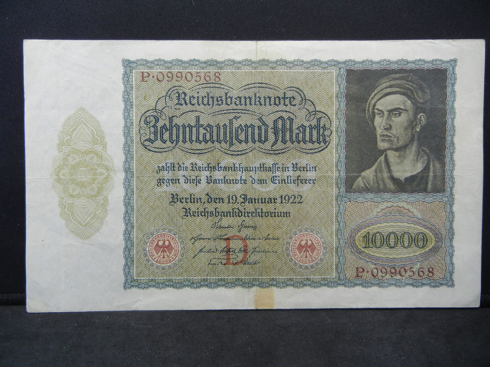 1922 Germany Weimarer Republik 10,000 Mark (1 of 3)