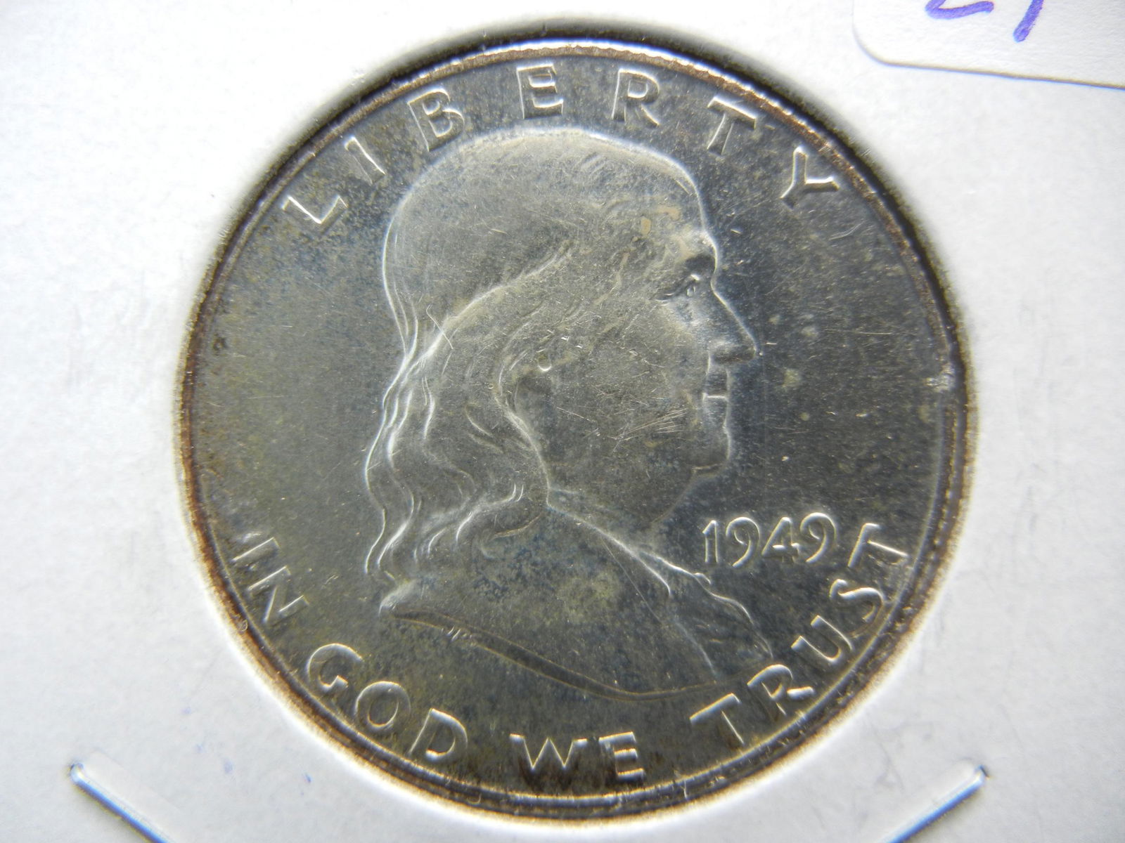 1949 Franklin Half.  Almost Uncirculated and Proof (1 of 3)
