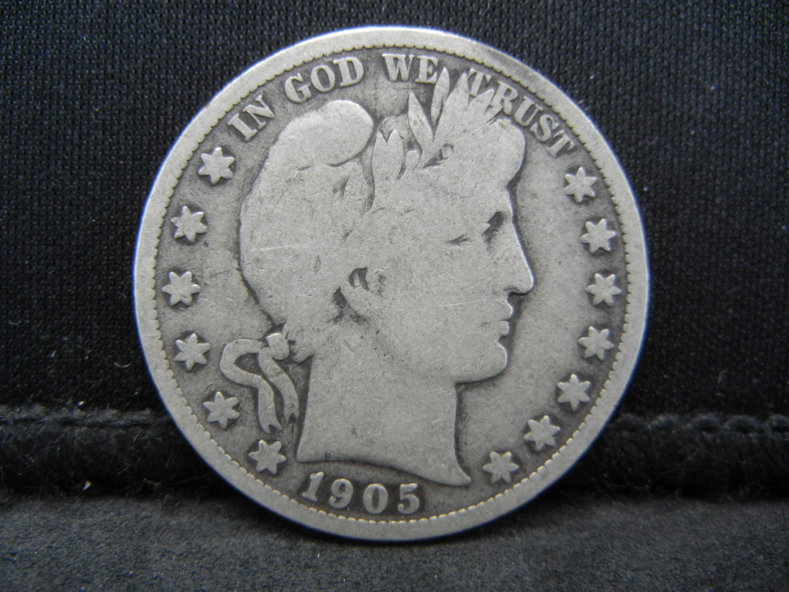1902-S Barber Half Dollar Very Good Condition. (1 of 2)